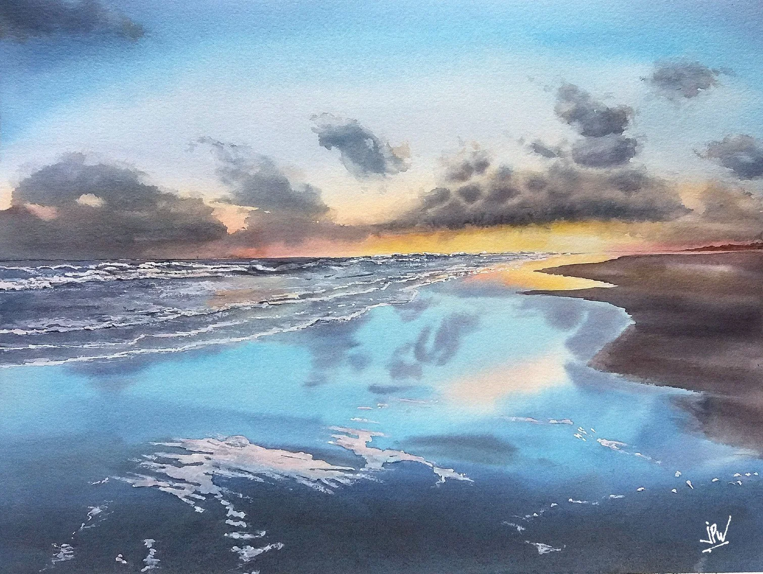 Aquarelle originale JPWisniewski