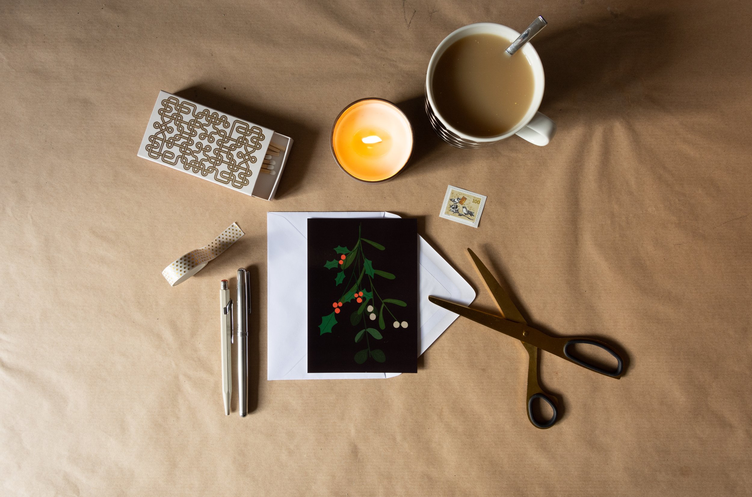 Postkarte Zweig