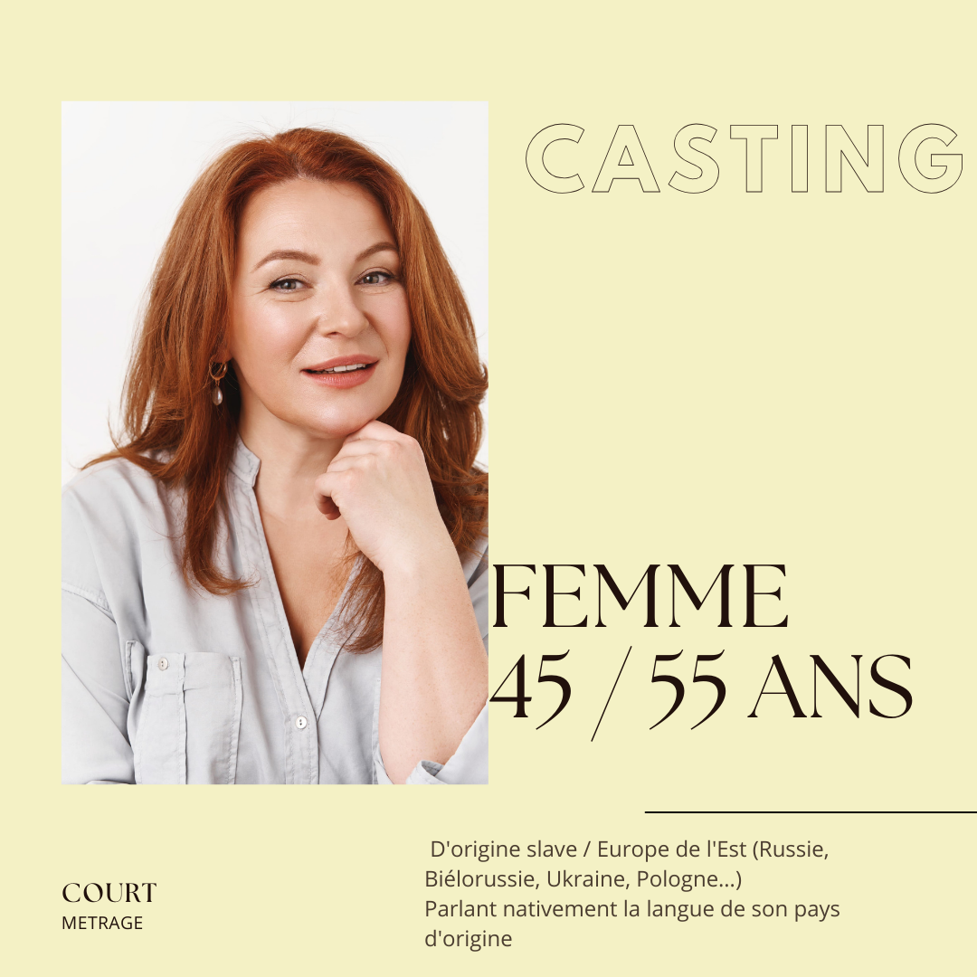 CASTING FEMME 45-55 ANS – COURT-MÉTRAGE "La Vague Verte"