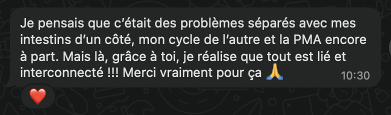 témoignage digestion et fertilite accompagnés au naturel