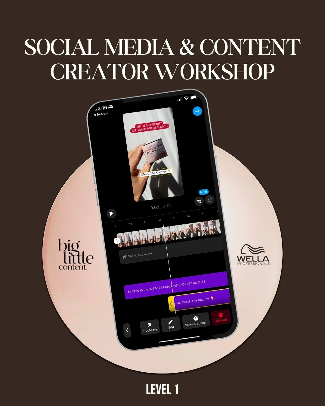 Our next Level 1 workshop is on the 21st July, Wella Studio, Manchester ✨

Social Media &amp; Content Creator Level 1 Workshop:

+ Style hair for social media
+ Modern poses for clients
+ Film and edit 3 scroll-stopping videos
+ Optimise your socials