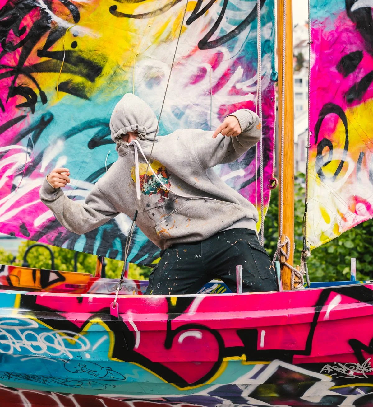 Nordlandsbåten og graffiti