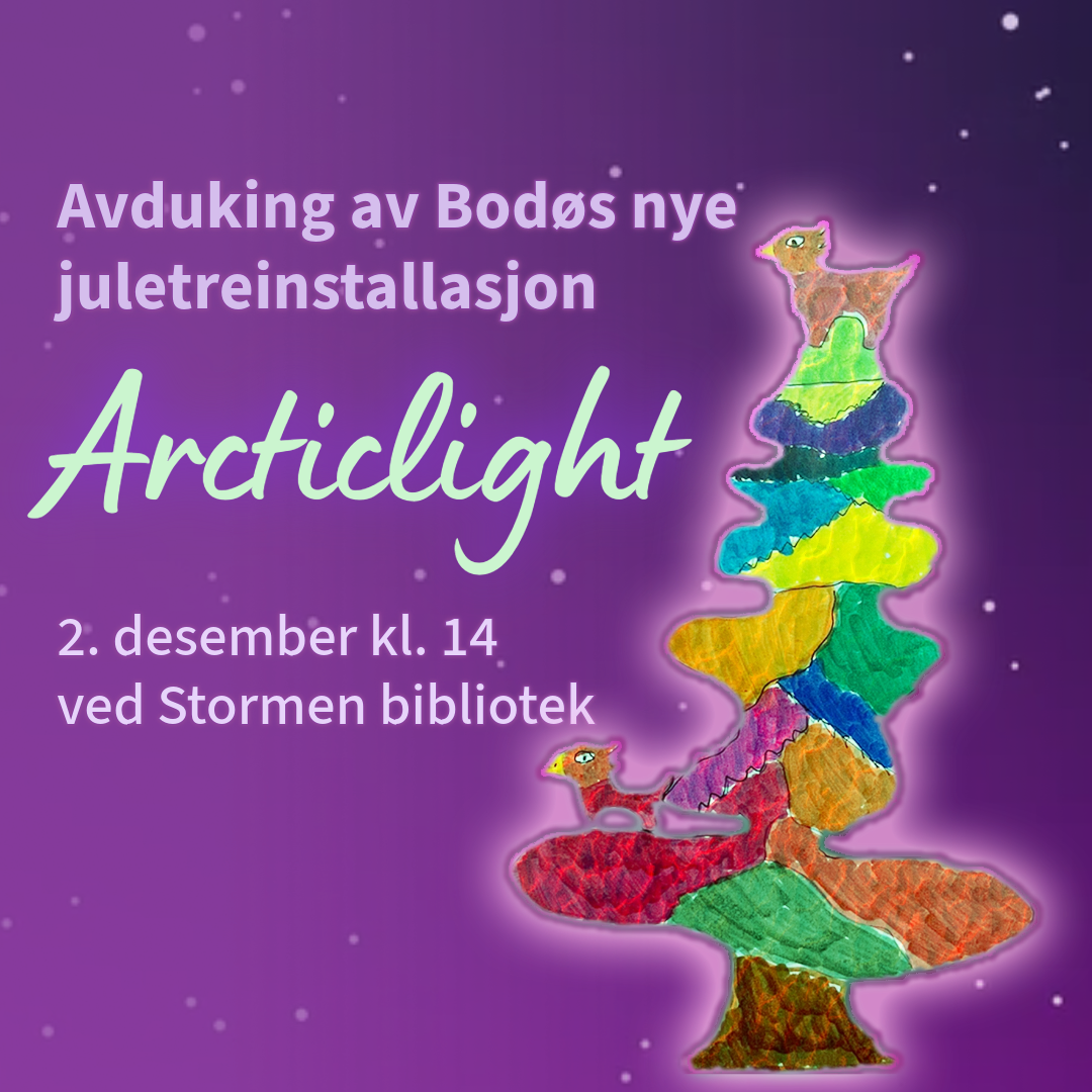 Avduking av Bodøs nye juletreinstallasjon Arcticlight