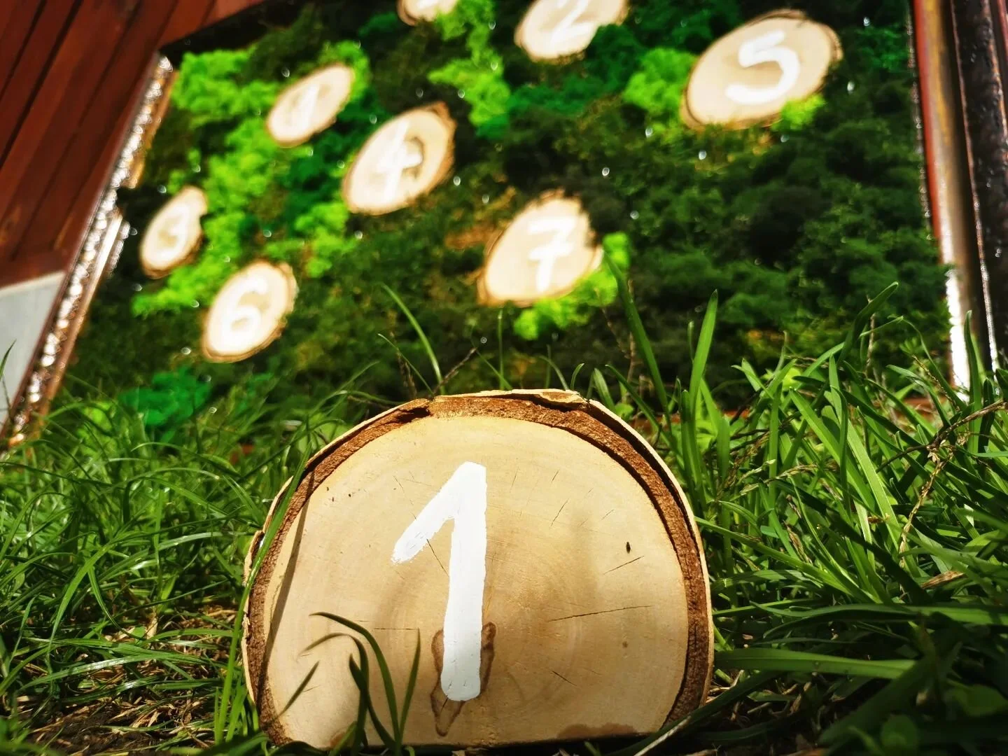 Zasadac&iacute; poriadok ako machovy obraz, ktor&yacute; V&aacute;m e&scaron;te dlho m&ocirc;že doma pripom&iacute;nať ten najkraj&scaron;&iacute; deň. Nezabudli sme ani na označenie stolov, ktor&eacute; ho perfektne dopĺňa.

Obraz aj označenia vyrob