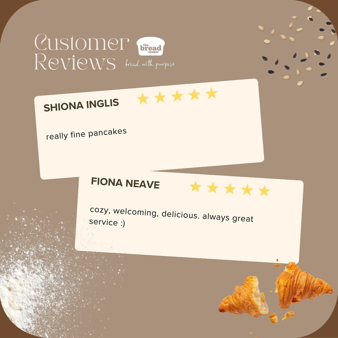 🌟 We feel incredibly grateful for all the love and support we receive from our amazing customers! ❤️ 

Here are some heartfelt reviews we received on our comment cards at the caf&eacute;. Thank you for making @the_bread_maker a special place! 😊✨

