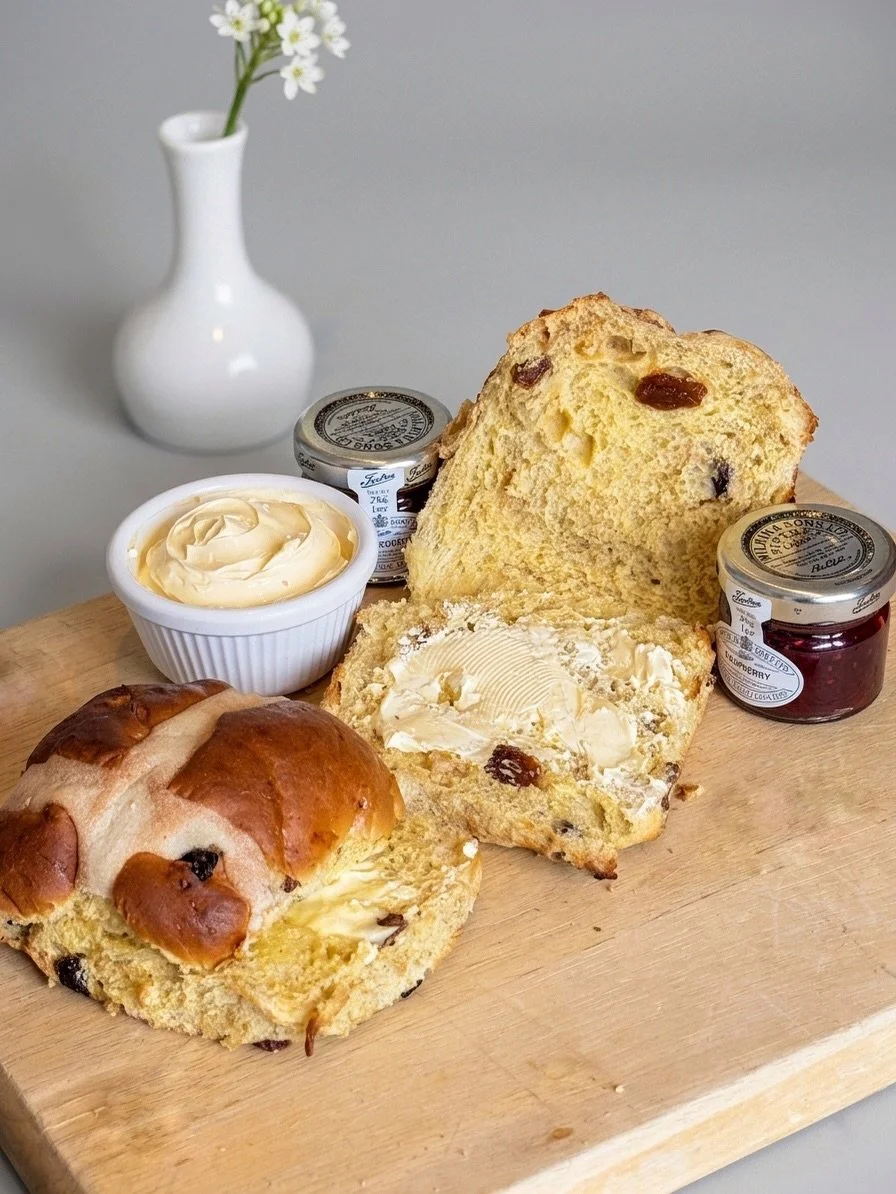 Hot Cross Buns are here!

Soft, spiced, slightly sticky, and absolutely delicious, The Bread Maker&rsquo;s Hot Cross Buns are back for Easter. Perfect with butter, jam, or just as they are (we won&rsquo;t judge 😉).

Come get them while they&rsquo;re