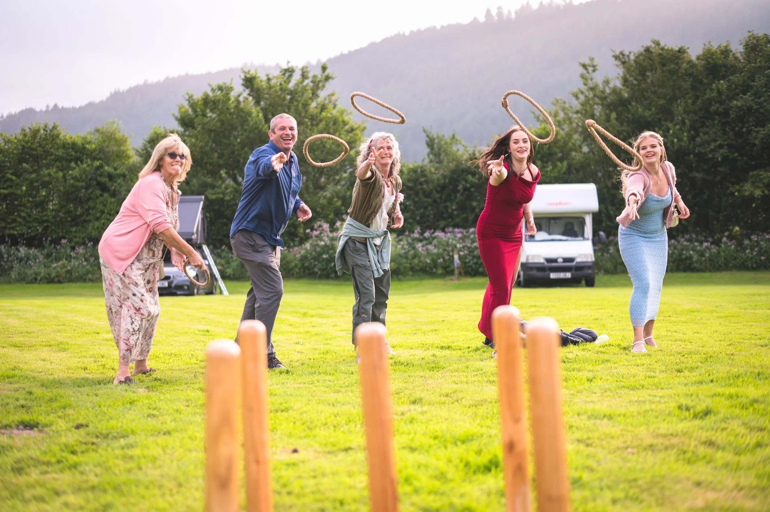 hafod farm wedding photographer outdoor games
