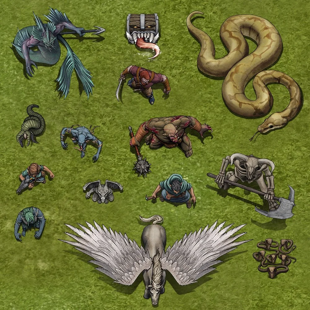 TTRPG Character & Creature Tokens — Tom Cartos