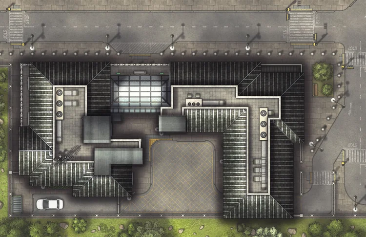 Free Modern Embassy TTRPG Battlemaps — Tom Cartos