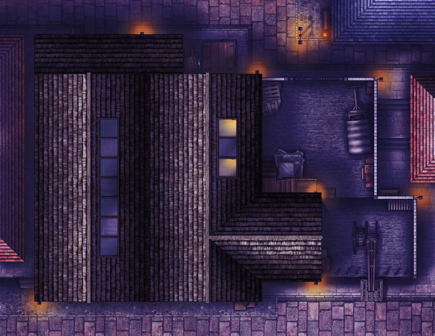 Ttrpg Rooftop Map TTRPG Battlemaps & Assets — Tom Cartos