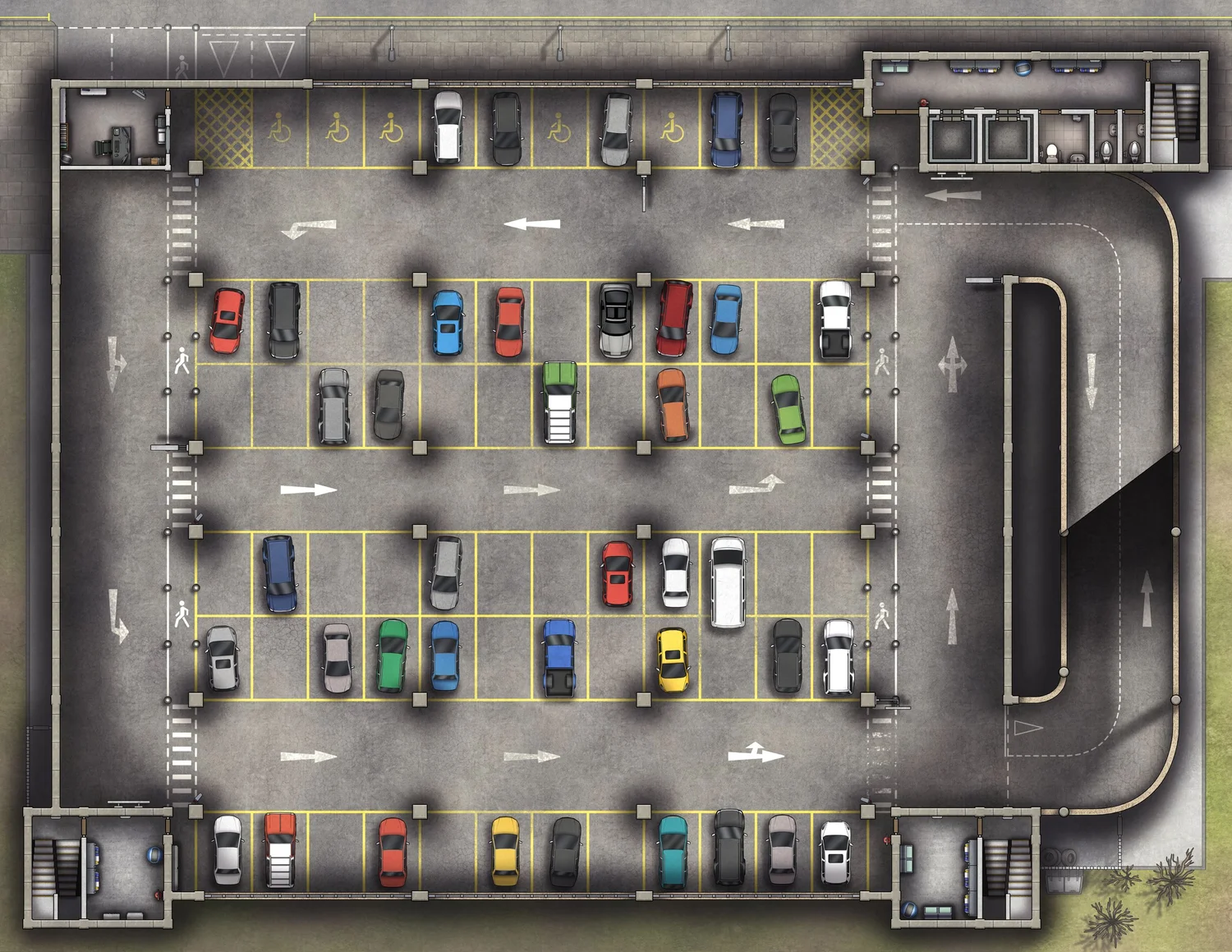 Modern TTRPG Battlemaps — Tom Cartos