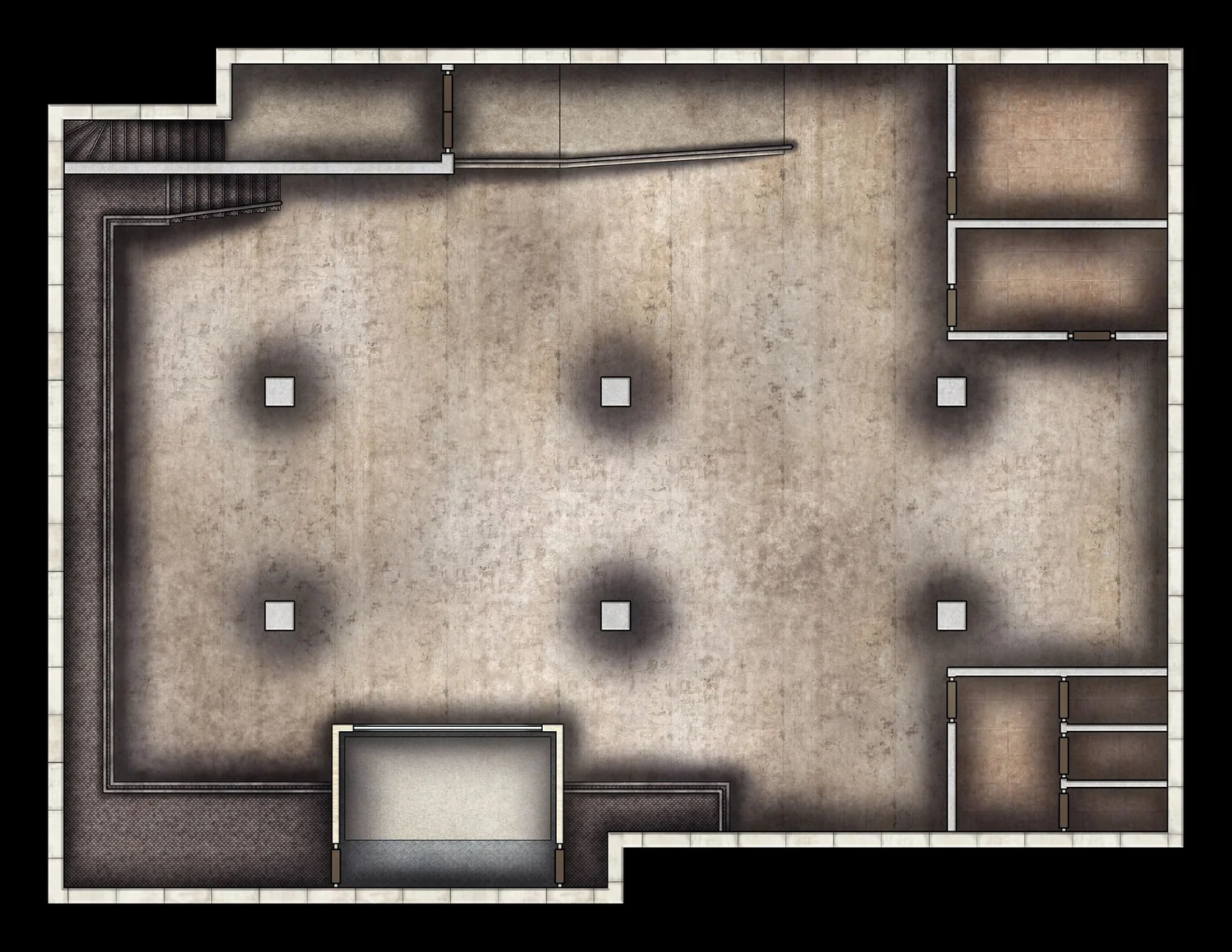 Free Modern Boxing Gym & Fight Club TTRPG Battlemaps — Tom Cartos