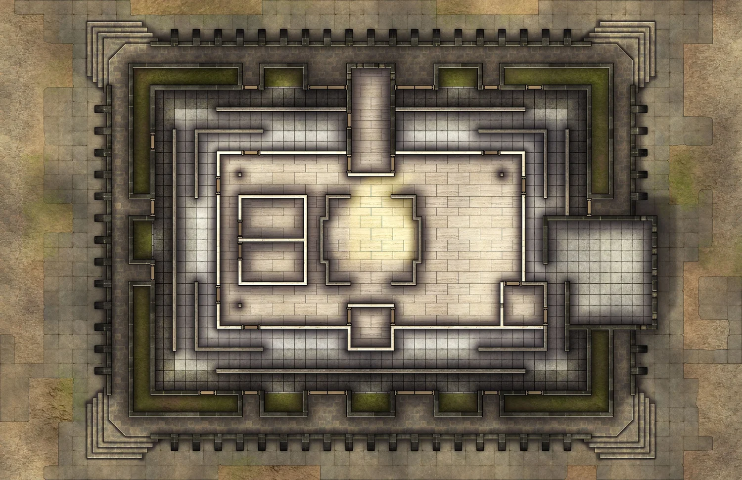 Free Temple of Protection TTRPG Battlemap - Places of Worship — Tom Cartos