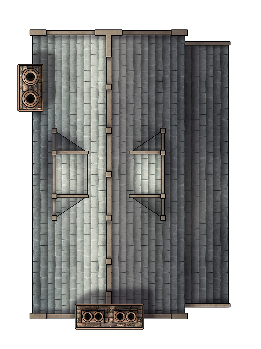 Tactical Map Rooftops Free Rooftop Tactical Tiles TTRPG Battlemap - Modular Tiles — Tom Cartos