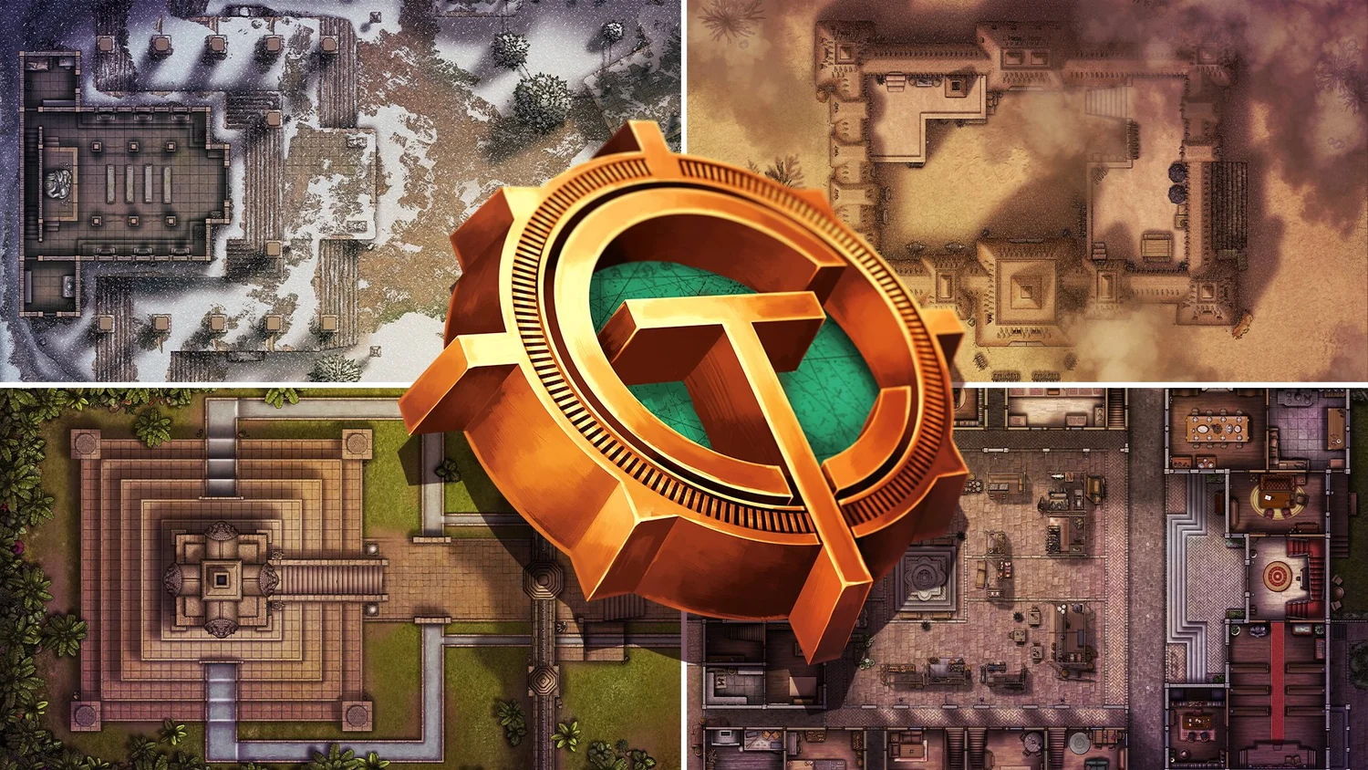 Tactical Map Rooftops Free Rooftop Tactical Tiles TTRPG Battlemap - Modular Tiles — Tom Cartos