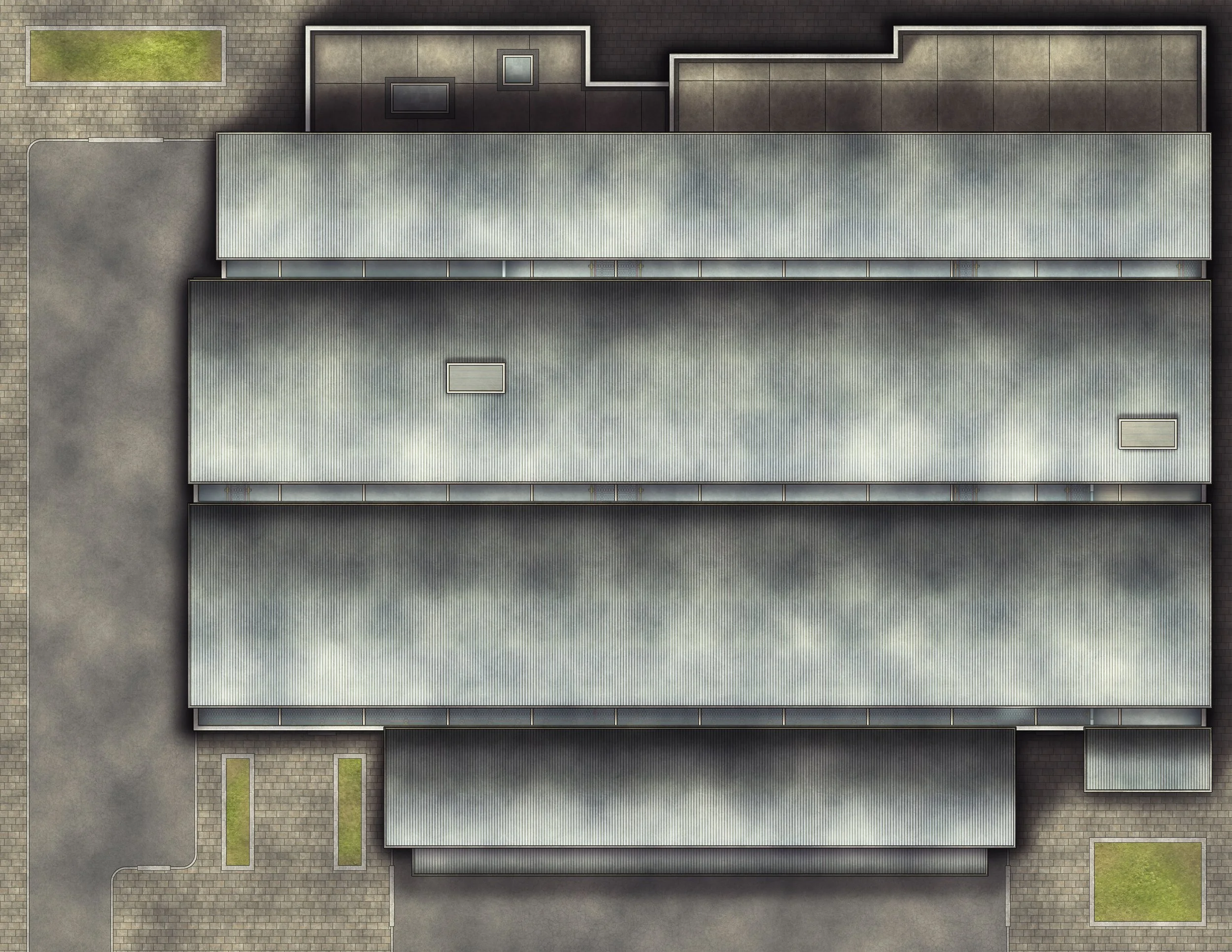 Free Modern Manufacturing Plant TTRPG Battlemaps — Tom Cartos