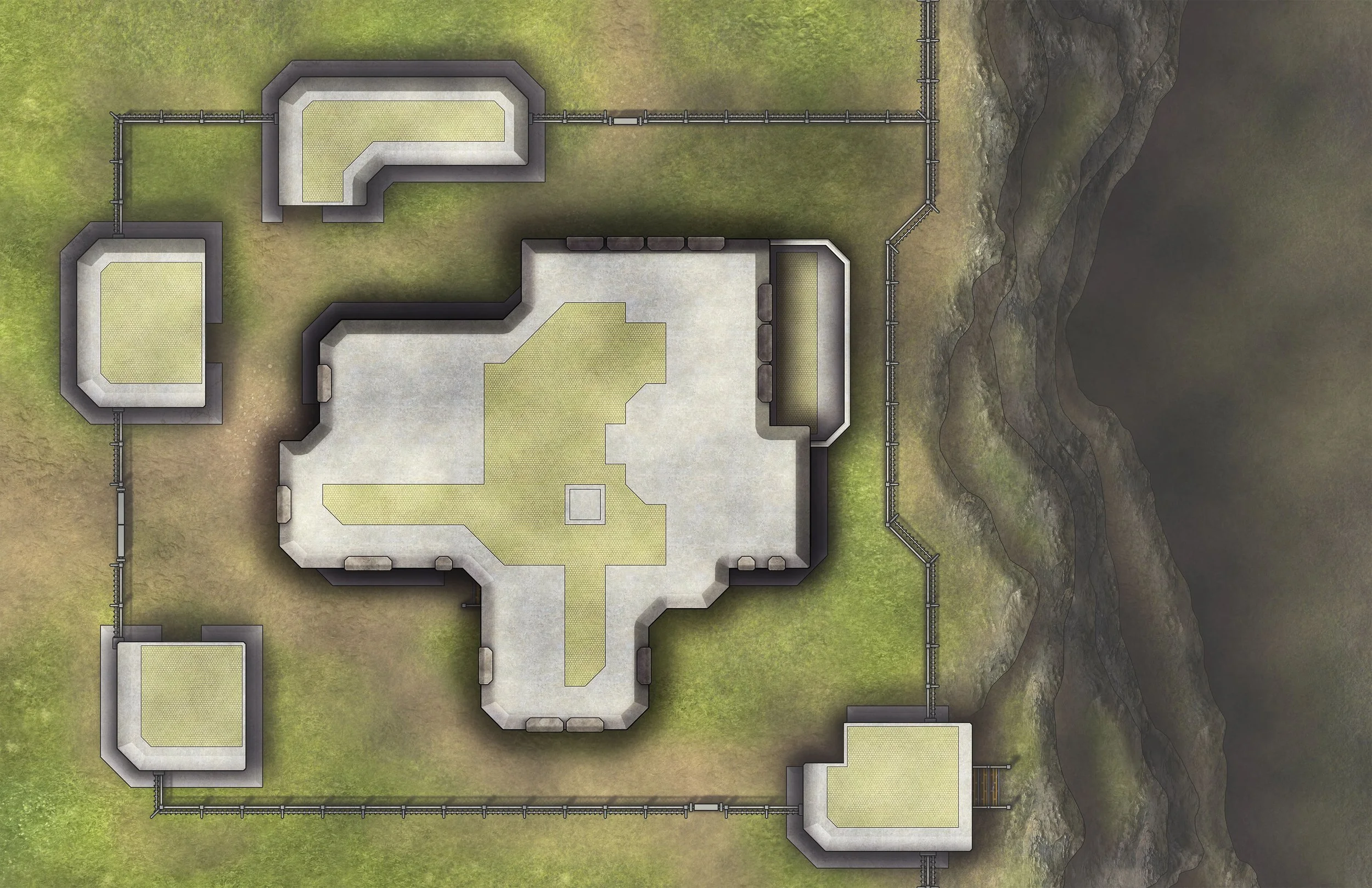 Free Modern Control Tower TTRPG Battlemaps — Tom Cartos