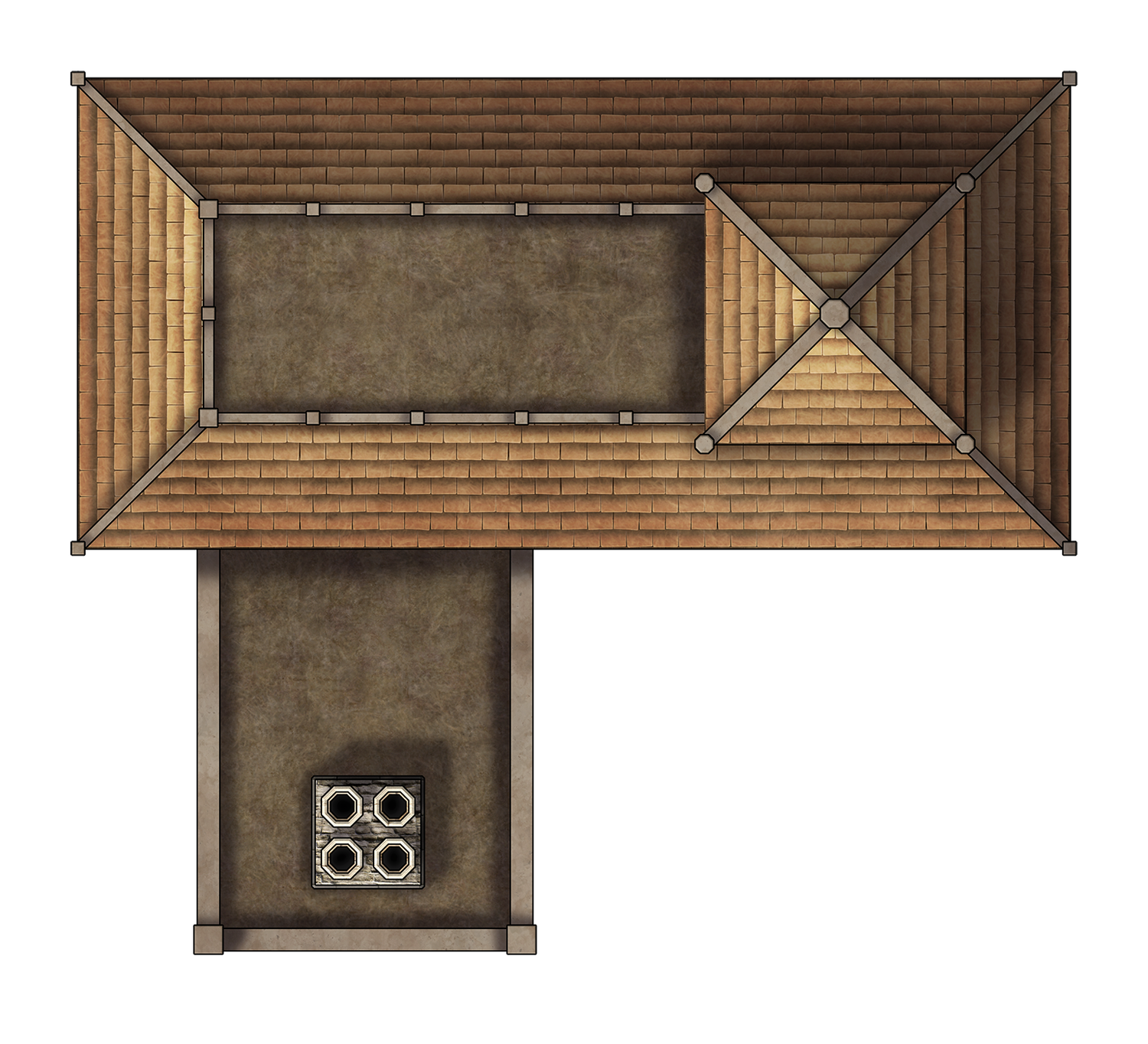 Tactical Map Rooftops Free Rooftop Tactical Tiles TTRPG Battlemap - Modular Tiles — Tom Cartos