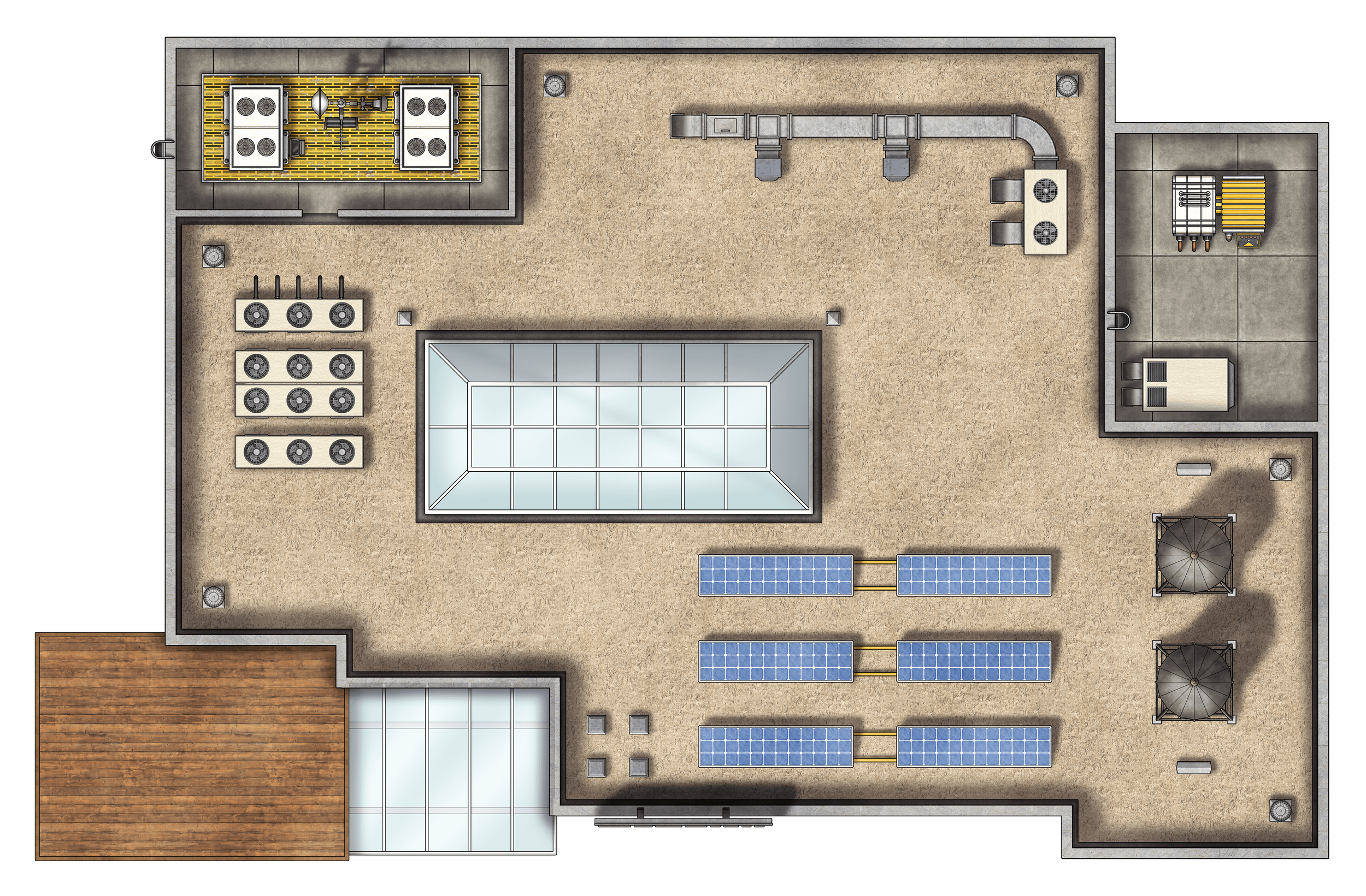 Free Modern Local Bank TTRPG Battlemaps — Tom Cartos