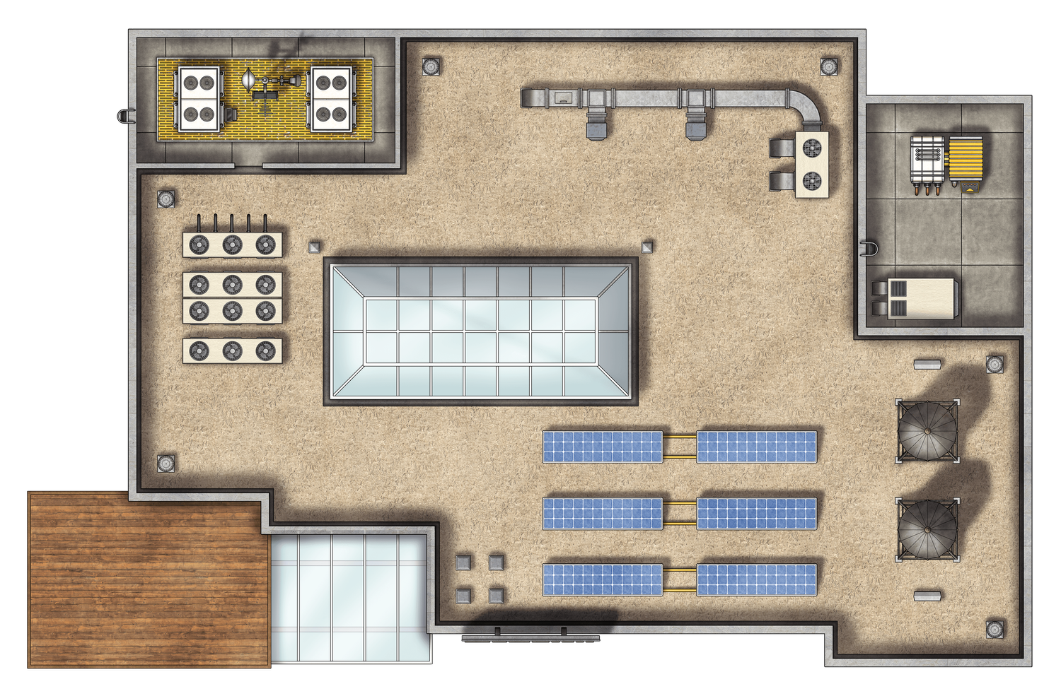 Free Modern Local Bank TTRPG Battlemaps — Tom Cartos