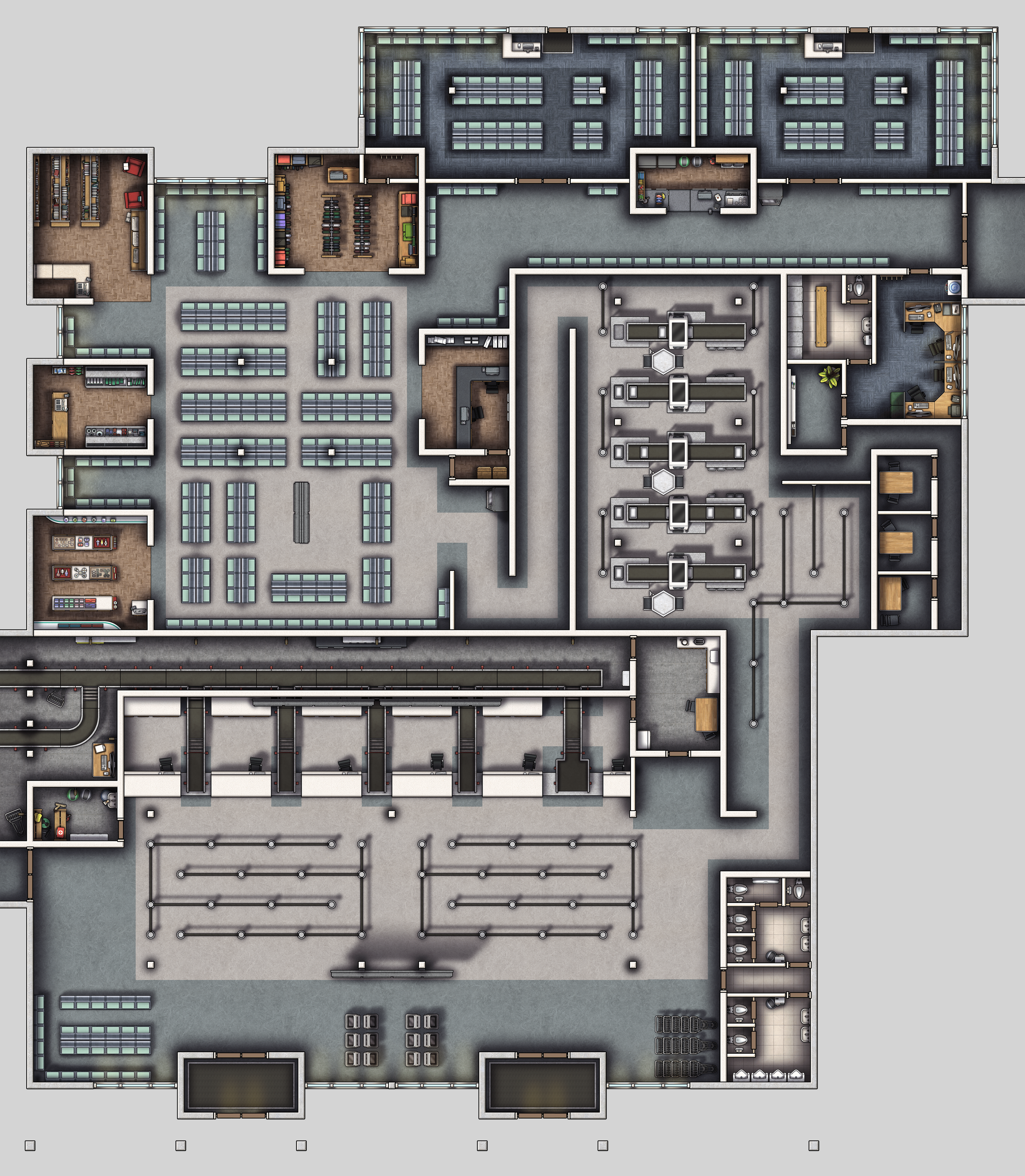 Free Modern TTRPG Battlemaps — Tom Cartos