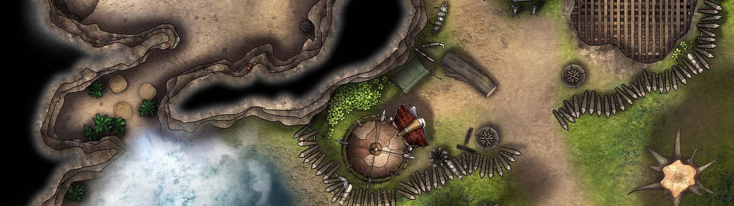 Free Goblin Lair TTRPG Battlemap - Hideouts & Lairs — Tom Cartos