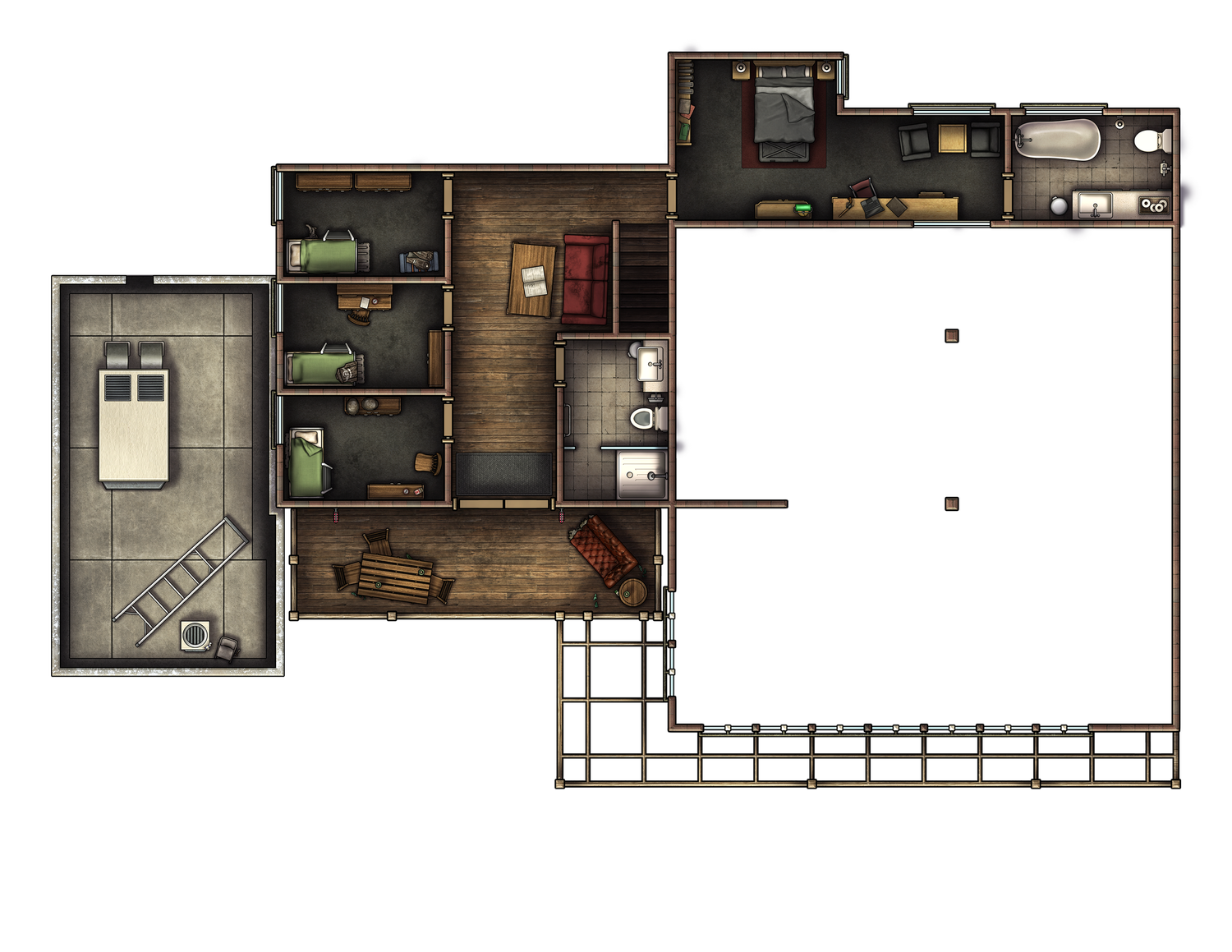 Free Modern Bikers Clubhouse TTRPG Battlemaps Tom Cartos Free modern bikers clubhouse ttrpg battlemaps tom cartos