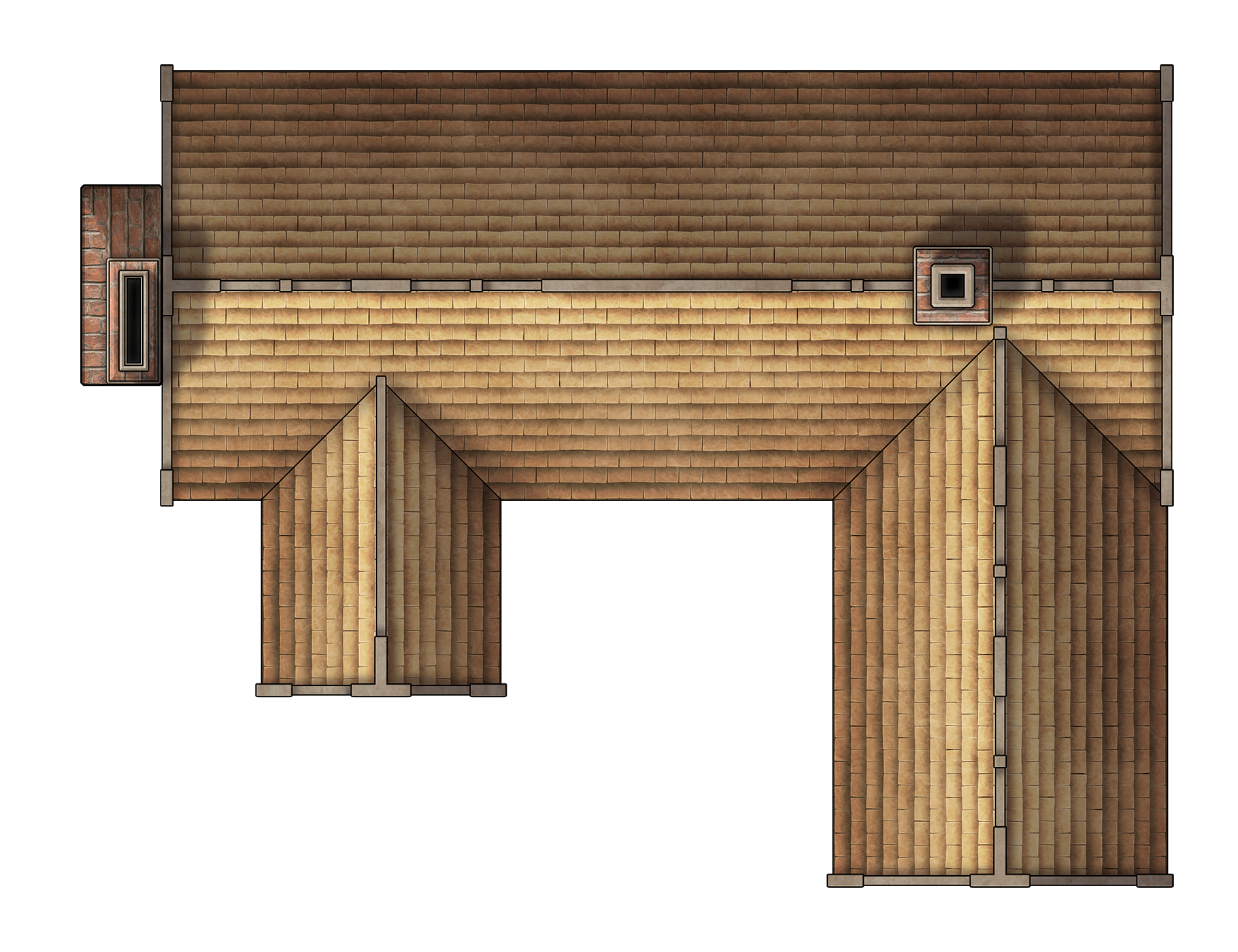 Tactical Map Rooftops Free Rooftop Tactical Tiles TTRPG Battlemap - Modular Tiles — Tom Cartos