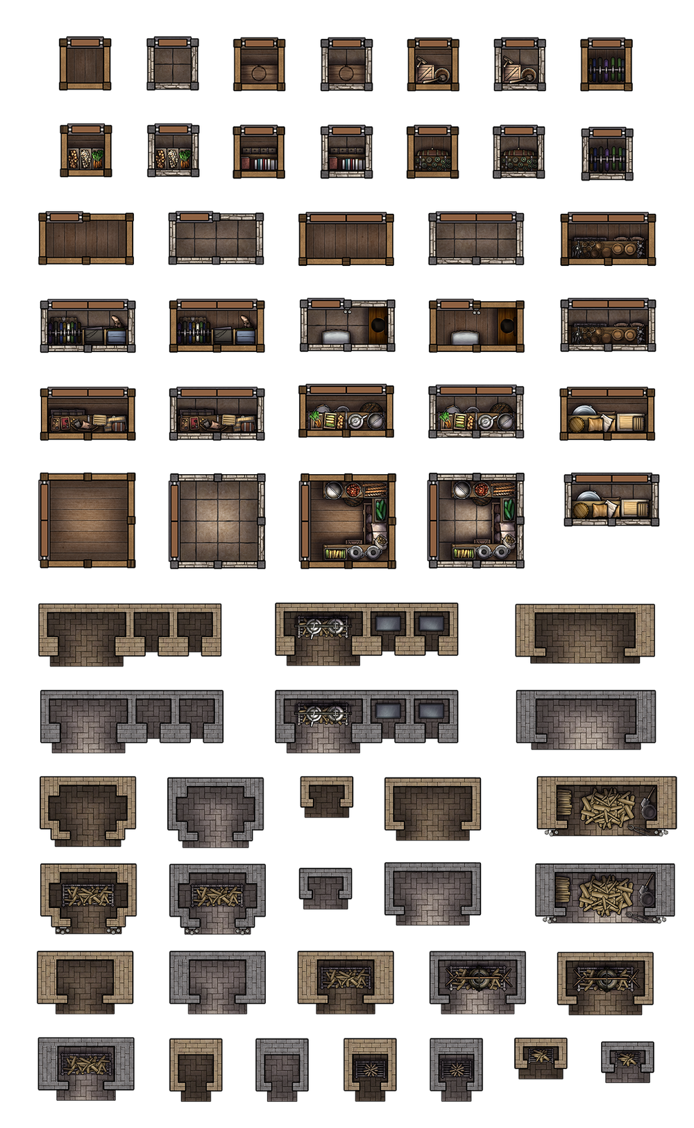 Modular Tile Set Free Bastion TTRPG Battlemaps - Modular Tile Sets — Tom Cartos
