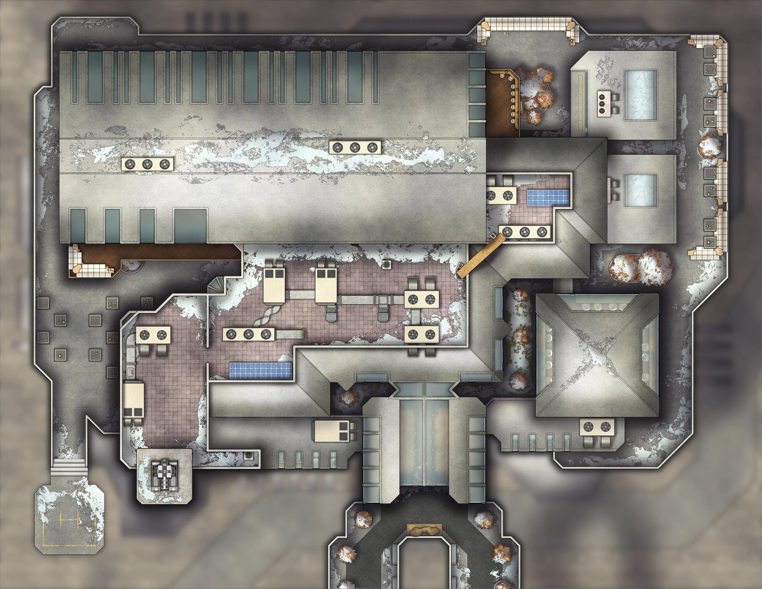 Free Modern Grand Ballroom TTRPG Battlemaps — Tom Cartos