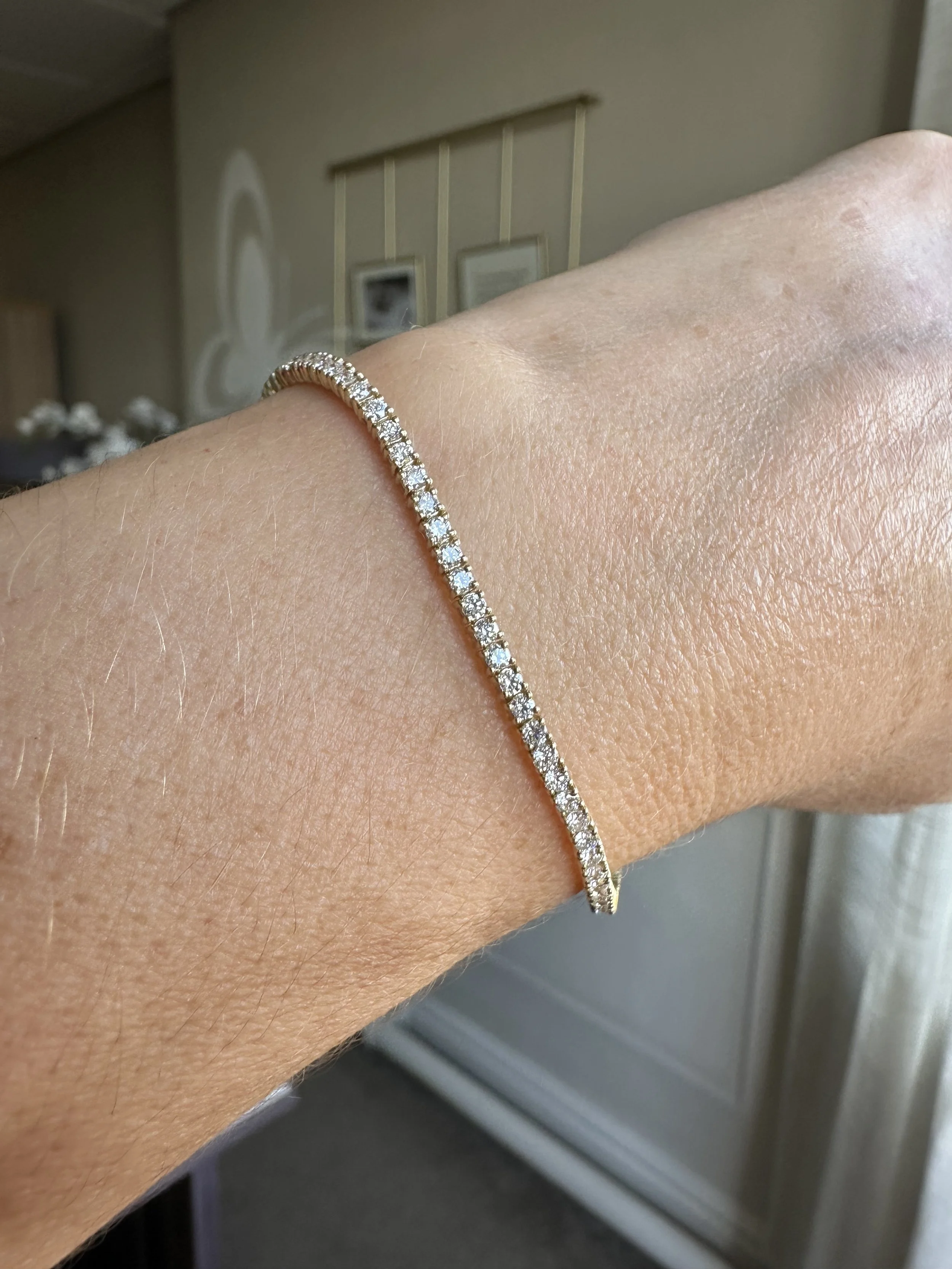 9ct gold diamond bracelet
