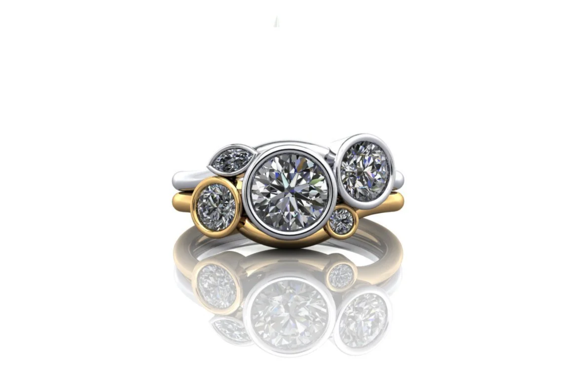 Final design selected for Karen’s inherited jewellery
