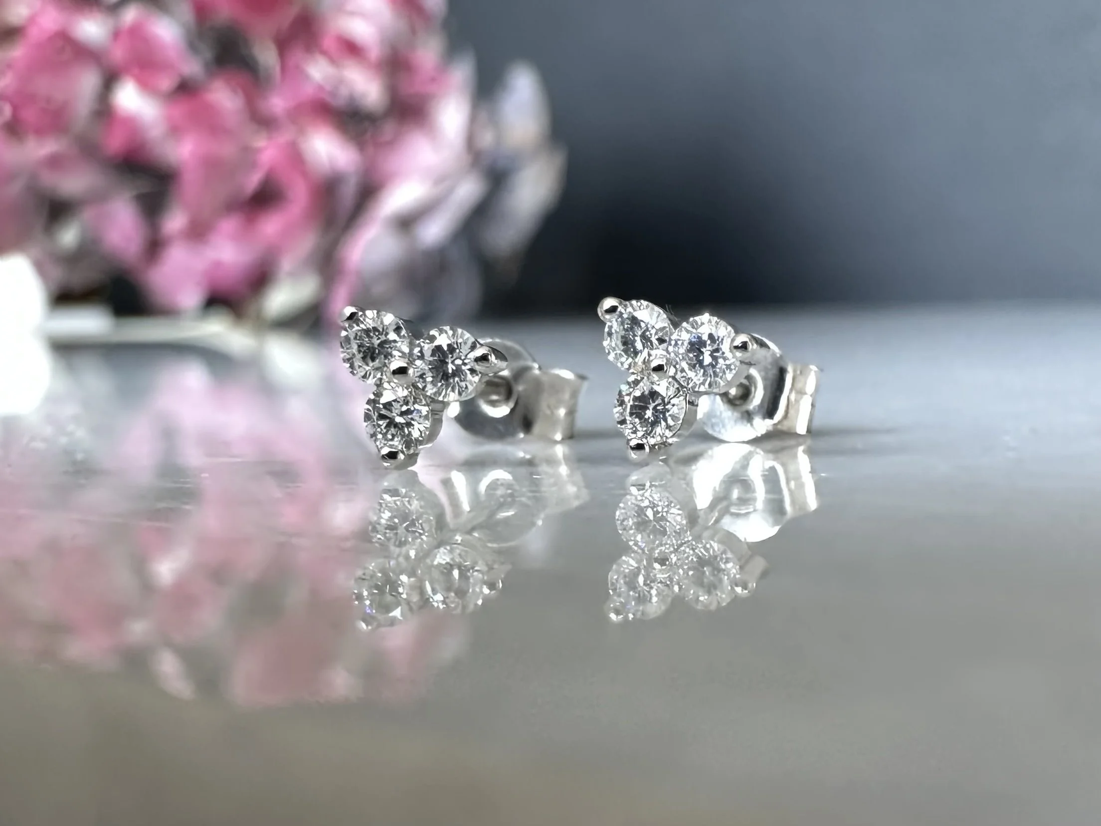 Legacy earrings created out of unworn diamonds
