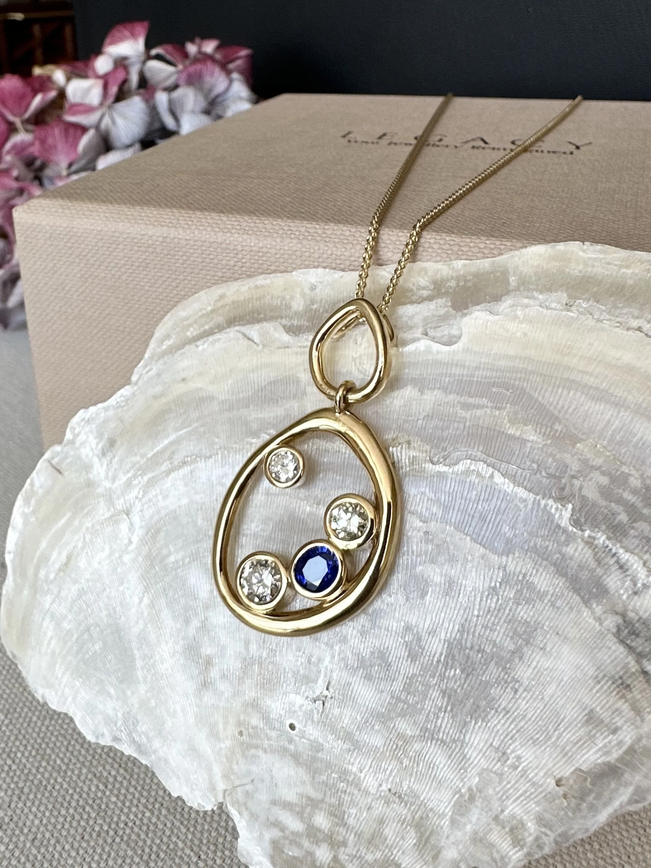 Old inherited jewelleries turn into new pendant