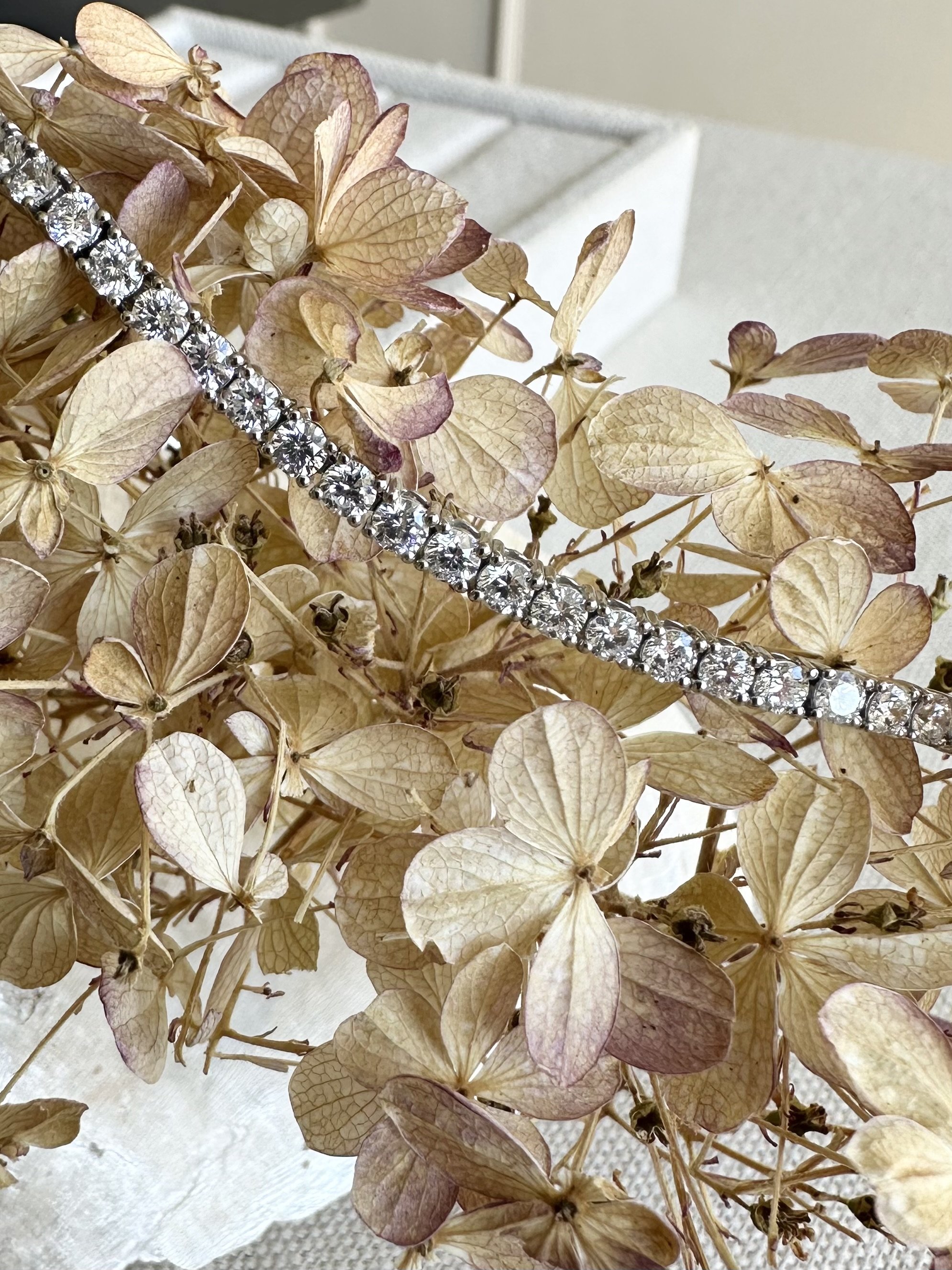 5ct diamond line bracelet