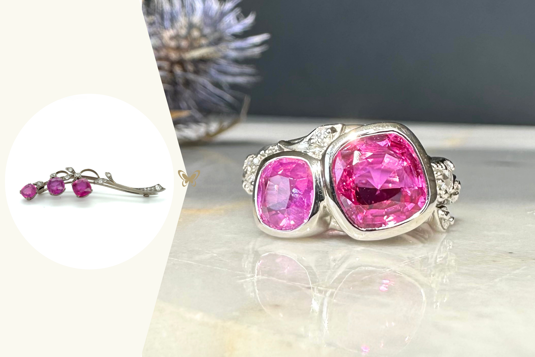 transformation of an inherited brooch into a fabulous Legacy ring