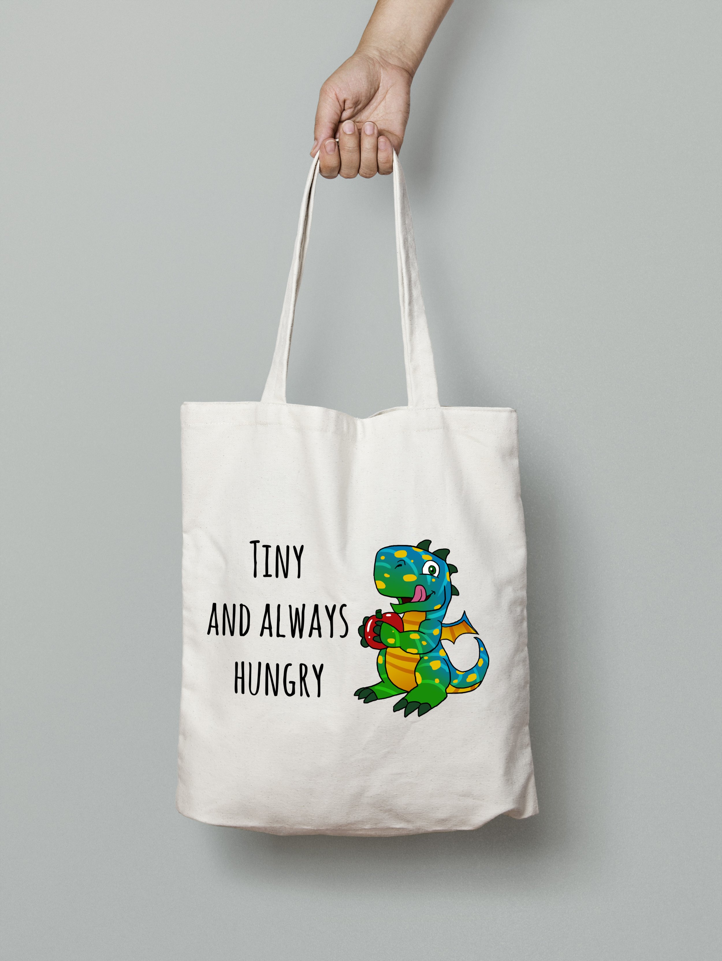 Baby Dragon Canvas Tote Bag