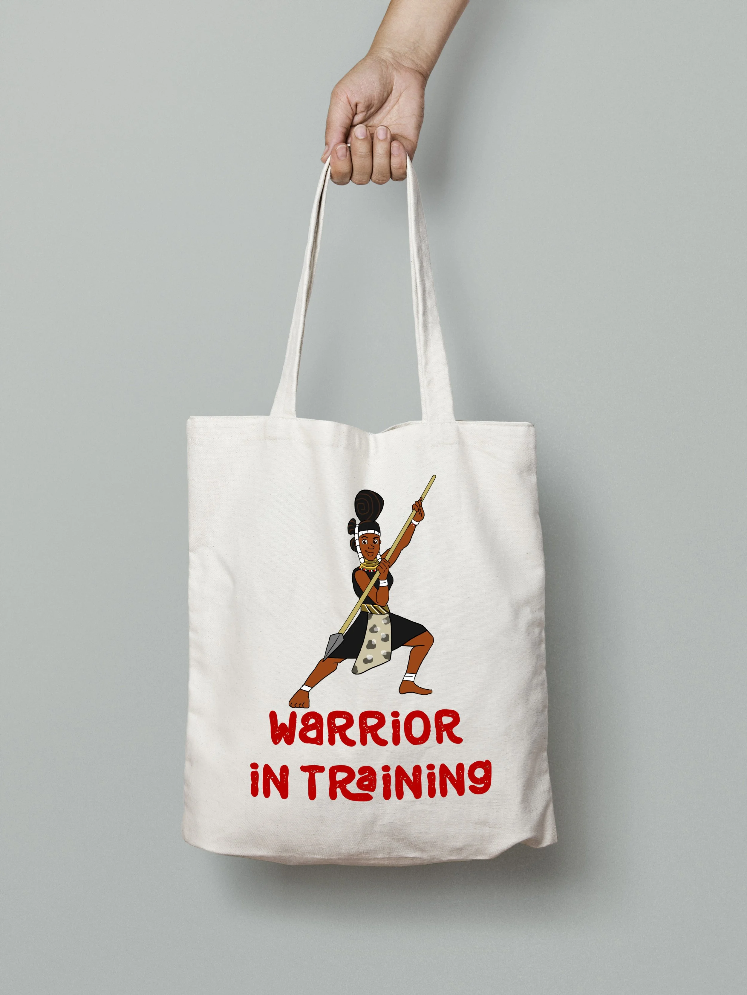 Warrior in Training tote bag
