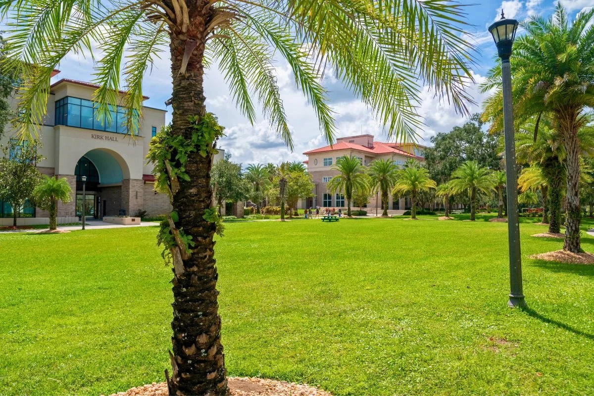 Kirk Lawn on the Saint Leo University campus, home of the Saturday market