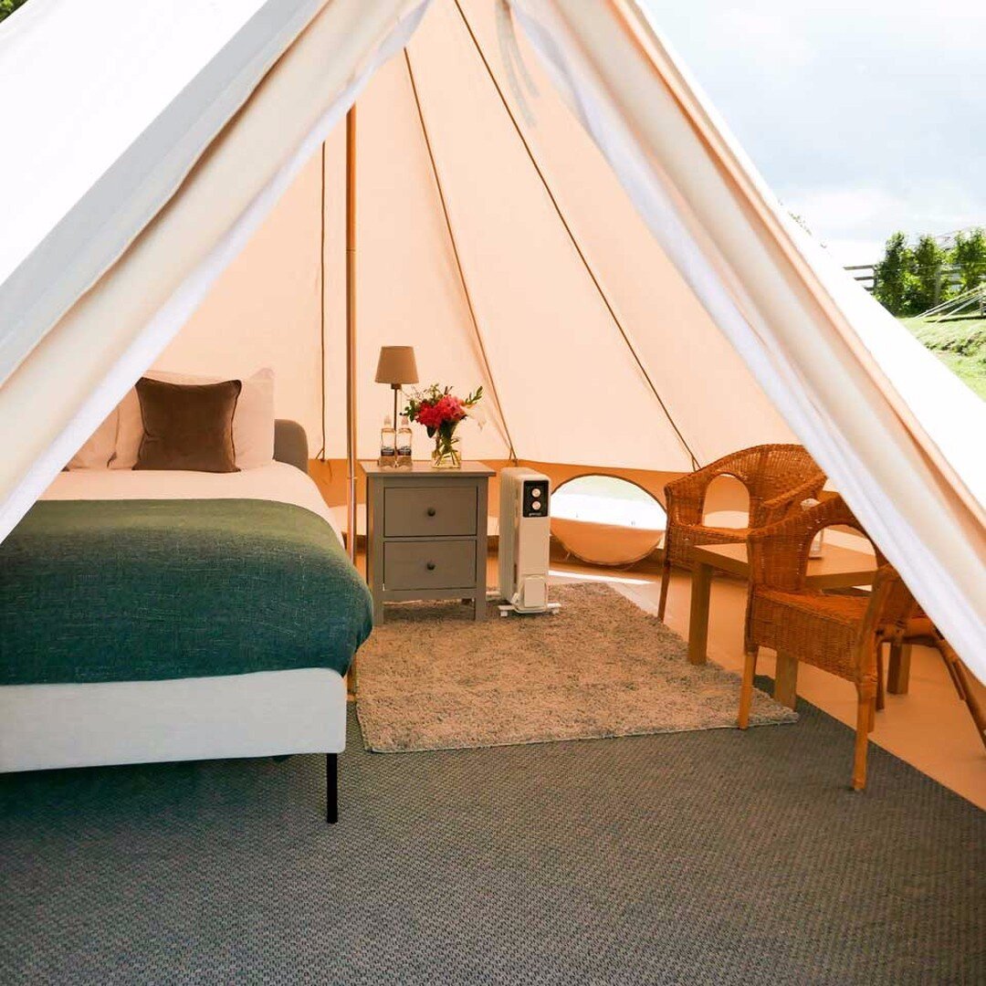 Our new bell tents are up and ready for you! #glampingireland
#glamping #irelandgetaway #luxurycamping