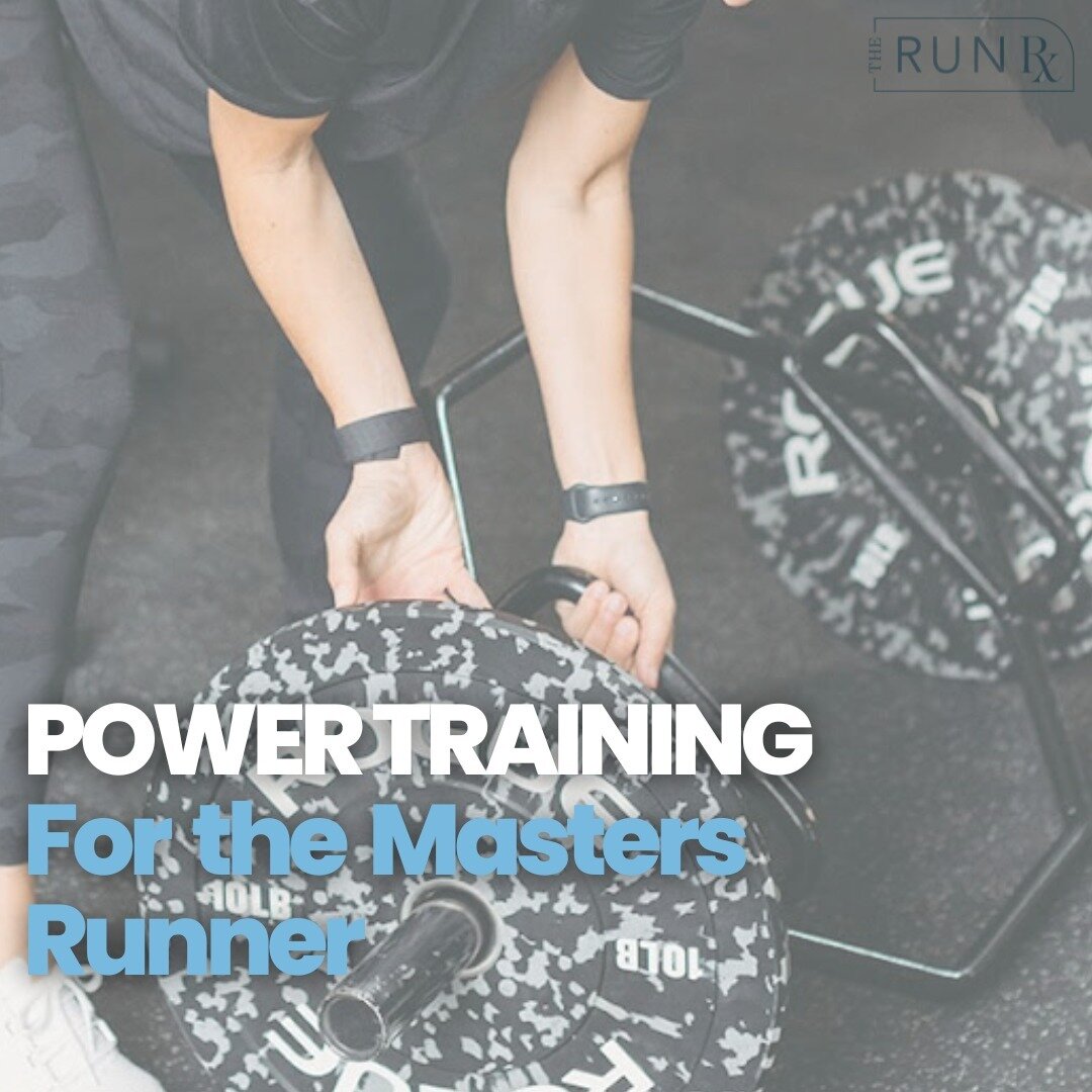 🗣️ M A S T E R S  R U N N E R S 

Don't forget to train POWER next time you're hitting the weights. Power training offers many benefits to all runners, but especially masters runners.  Here's why: 

💥Sarcopenia is a natural occurrence as we age. It