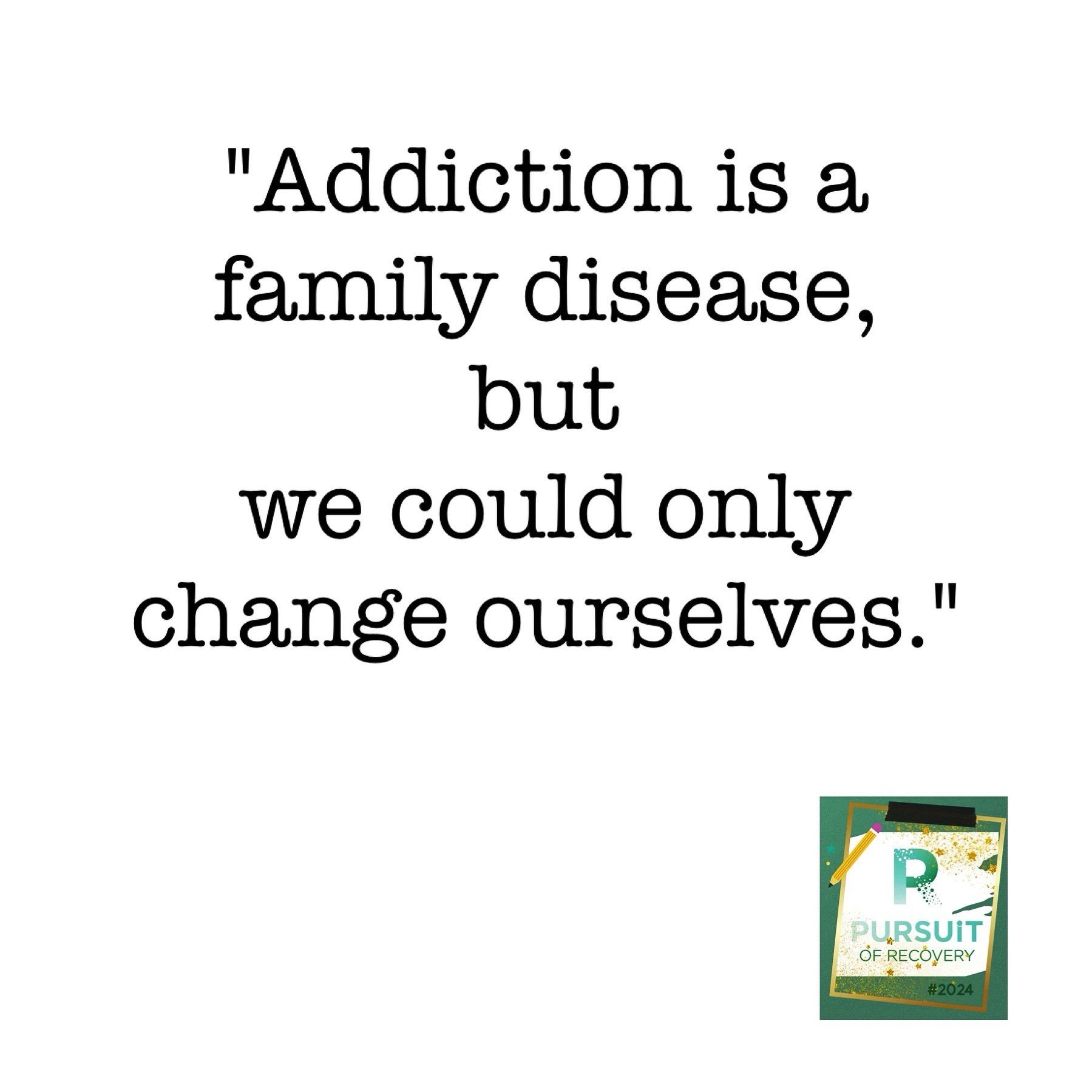 Many of us come from severely damaged families. At times, the insanity that reigns among our relatives feels overwhelming. Sometimes we feel like packing our bags and moving far, far away.

We pray that our family members will join us in recovery but