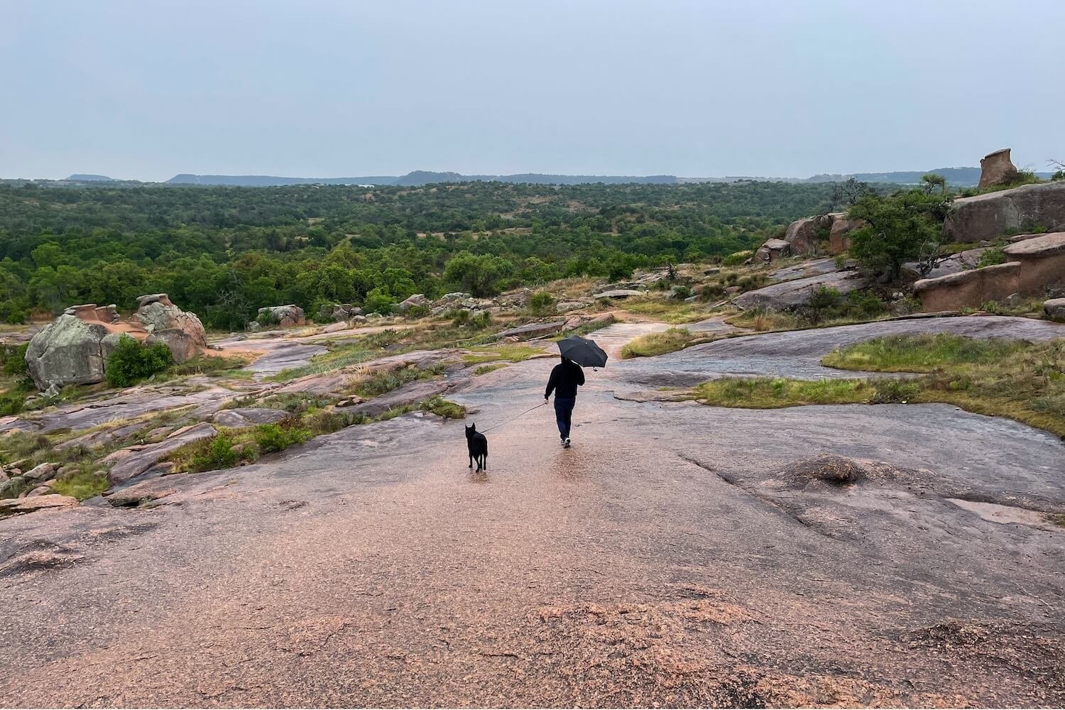 Hiking the Loop Trail at Enchanted Rock State park
