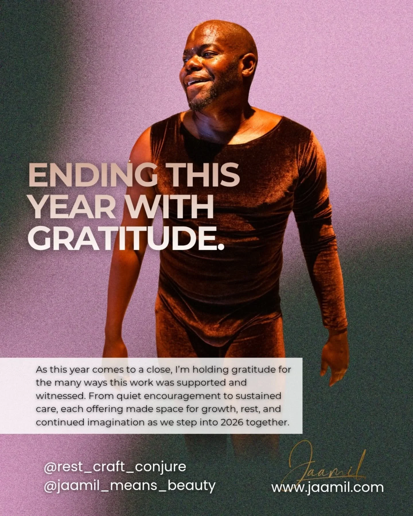 As this year comes to a close, I&rsquo;m holding deep gratitude for everyone who has supported this work in seen and unseen ways. Your care, presence, and generosity have made it possible to continue creating with intention rather than urgency.

As w