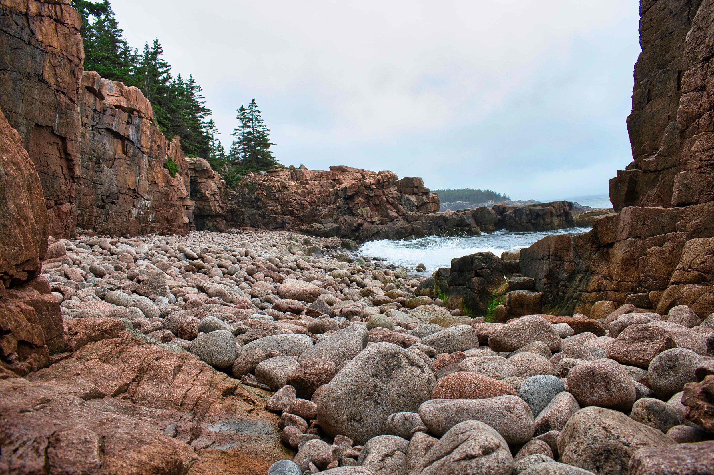 Boulder Beach in Acadia