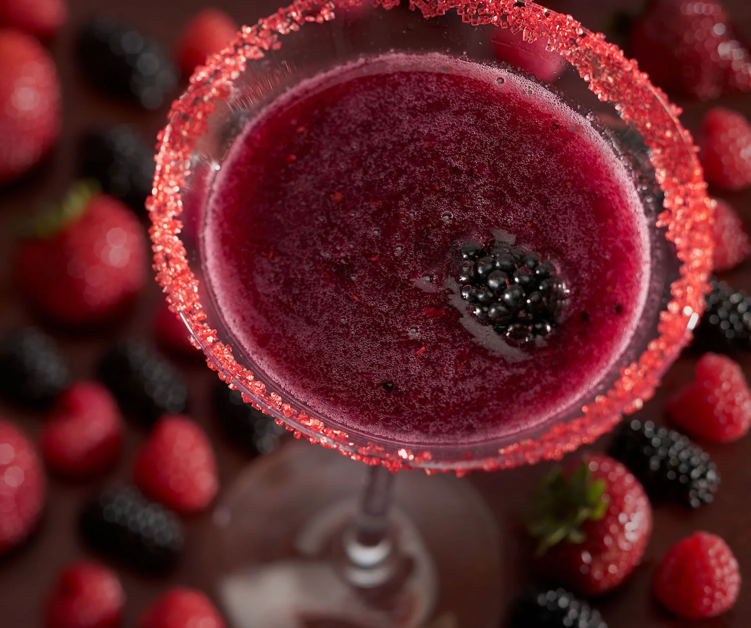 toronto food photography of sweet berry martini with tons of berries.jpg