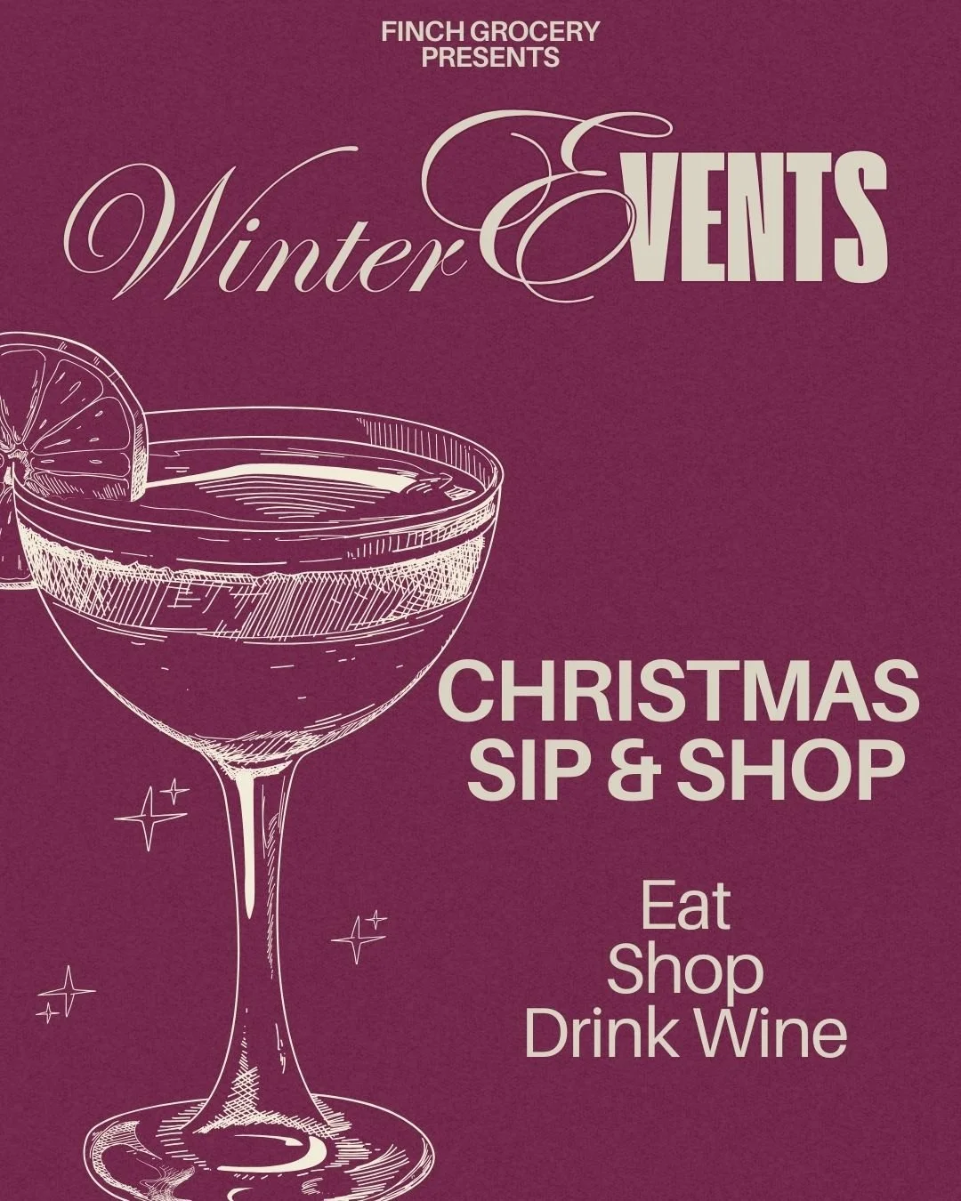 Christmas Sip and Shop