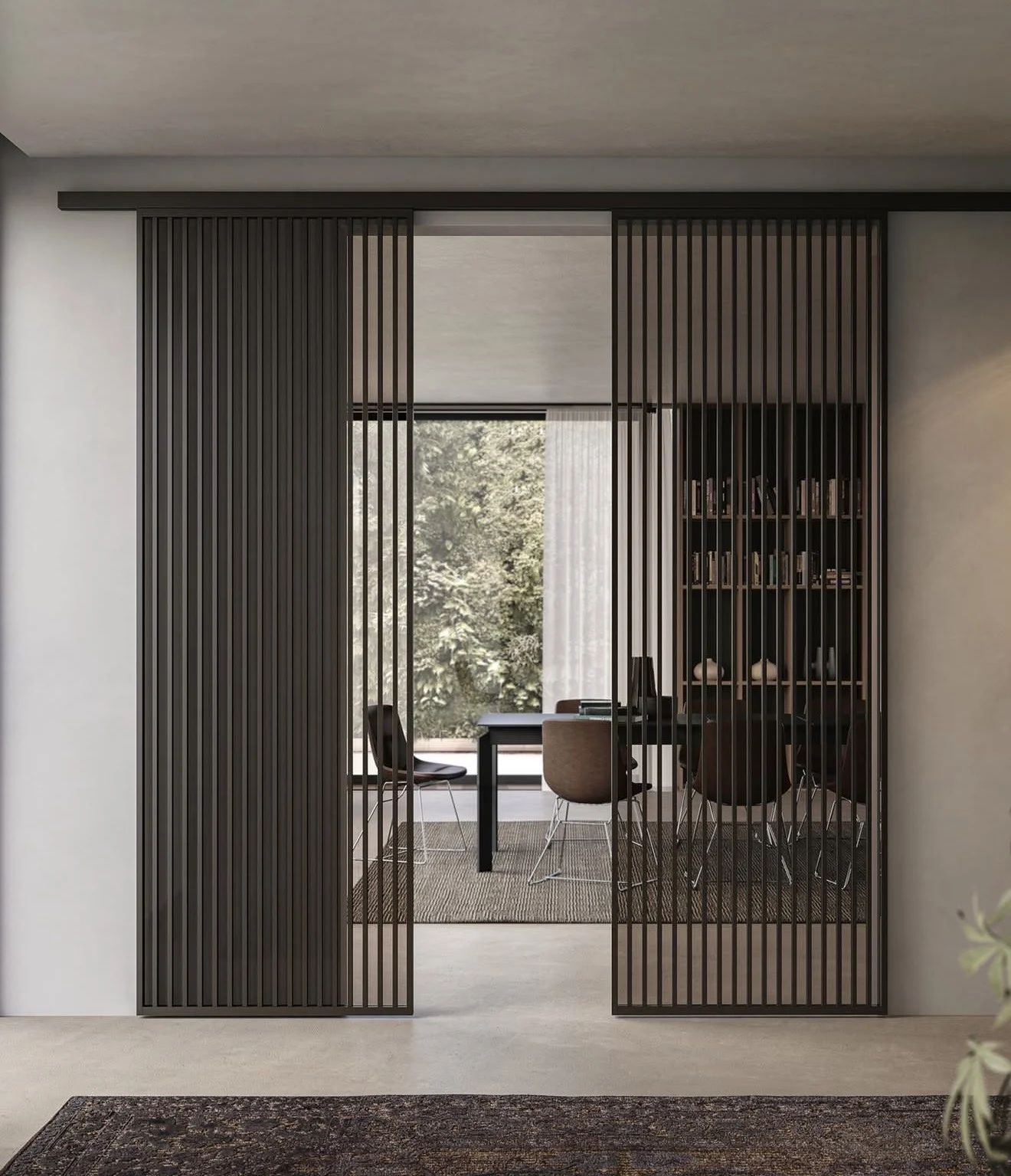 Bespoke glass sliding door, aluminium sliding glass door, luxury door.