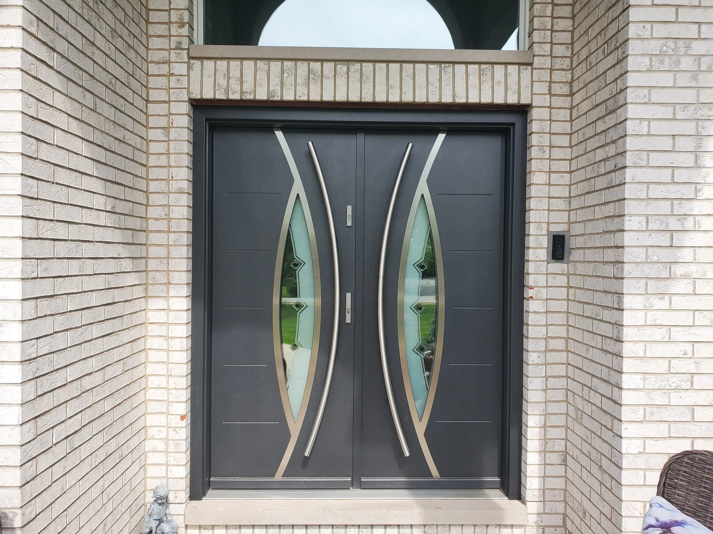 Double entrance door, bespoke front door London.