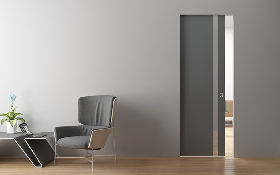 Bespoke pocket sliding door system - uniqoncept supplier of doors, furniture, kitchens, wardrobes etc.